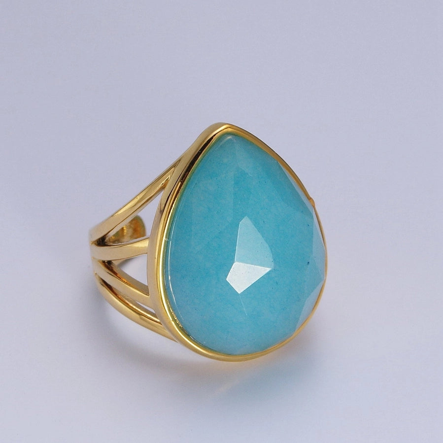 Elegant Stone Statement Ring for Women - Unique Handmade Jewelry for Parties, Weddings & Special Occasions