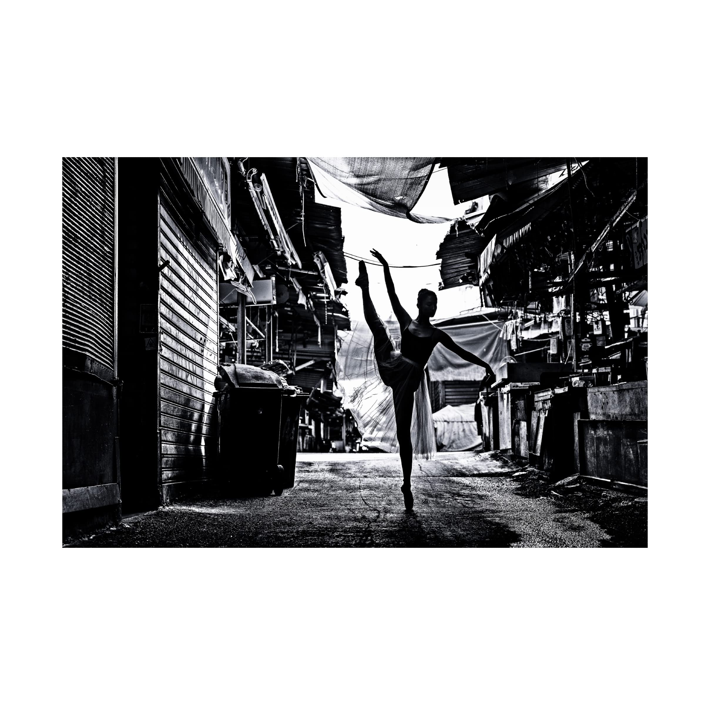 Trademark Fine Art 'Ballerina In The Street' Canvas Wall Art Print by Amnon Eichelberg - Perfect for Living Room, Bedroom & Office Decor