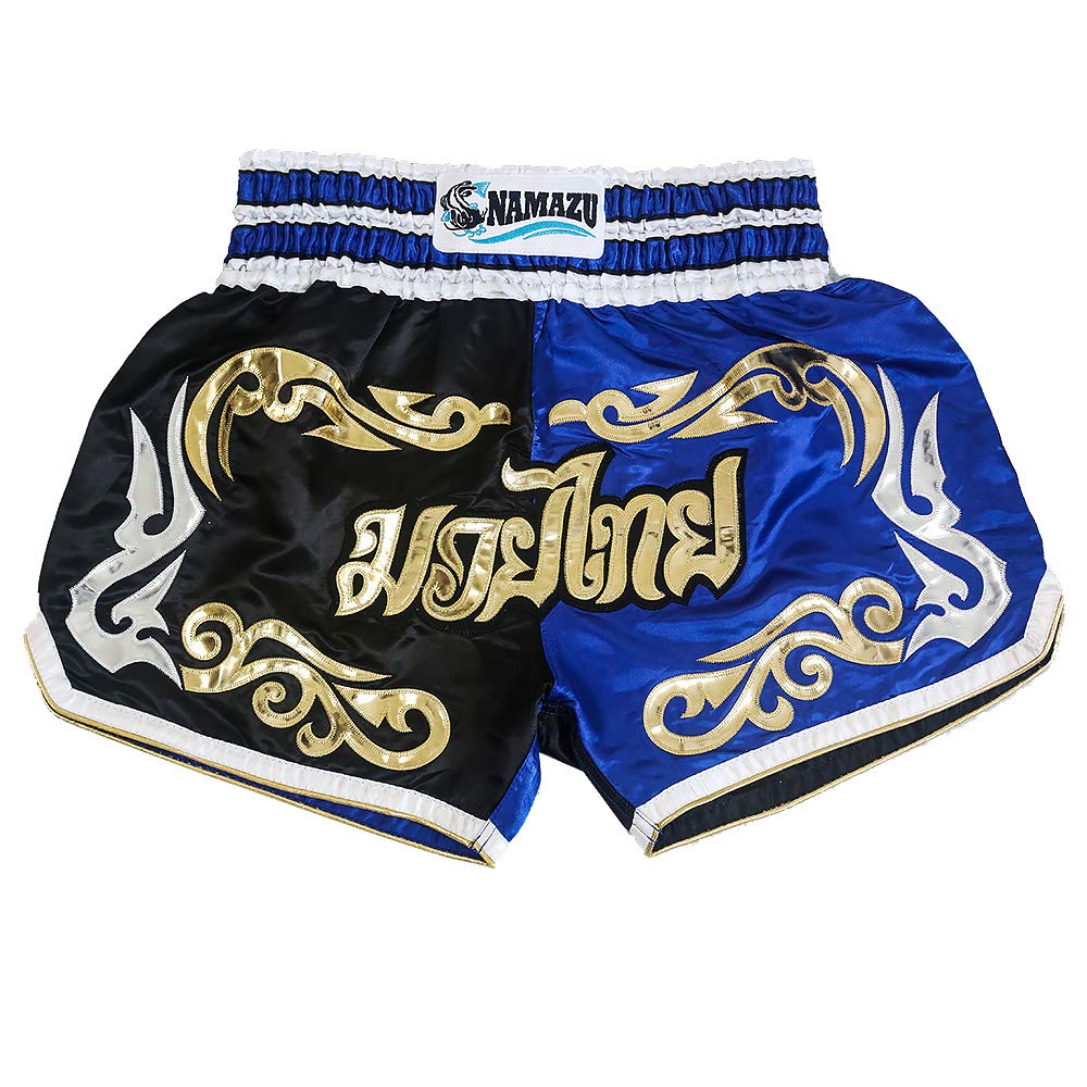 NAMAZU Muay Thai Shorts for Men & Women - Premium MMA, Boxing, Kickboxing Training Shorts | Ideal for Gym Workouts, Martial Arts & Combat Sports