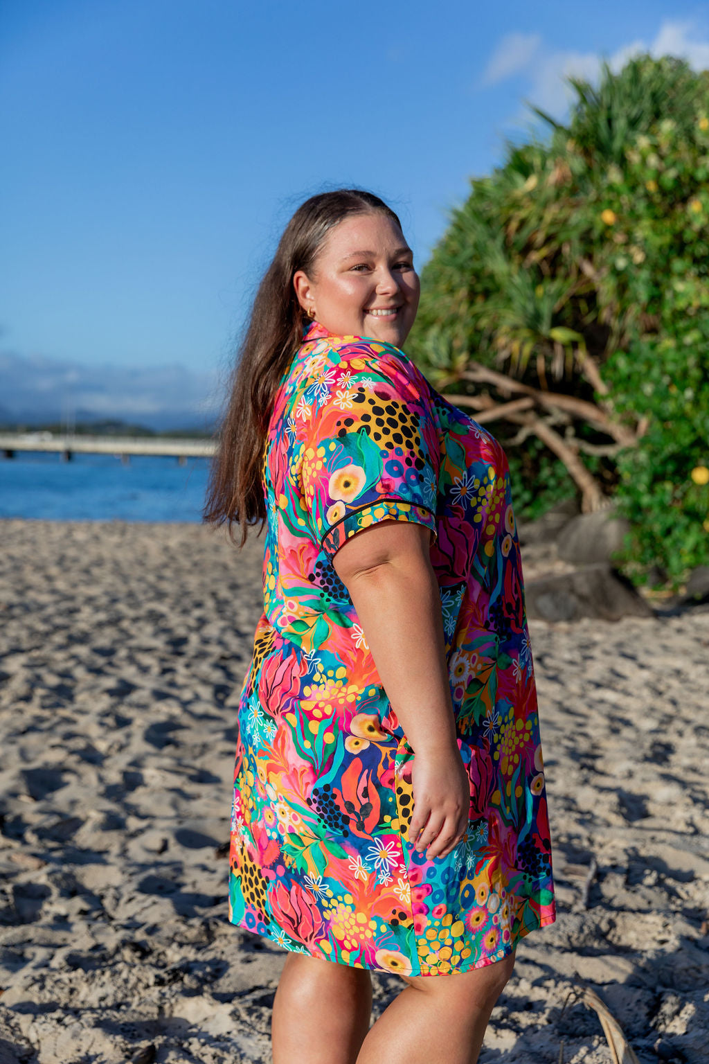Kasey Rainbow Matilda Sundown Nightie - Soft & Comfortable Sleepwear for Women - Perfect for Relaxing at Home or Cozy Evenings