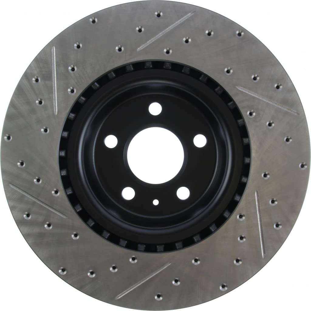 StopTech Slotted & Drilled Sport Brake Rotors for Audi A7 Quattro 2012-2018 | High-Performance Braking | Perfect for Track Days & Street Driving | 127.33138L