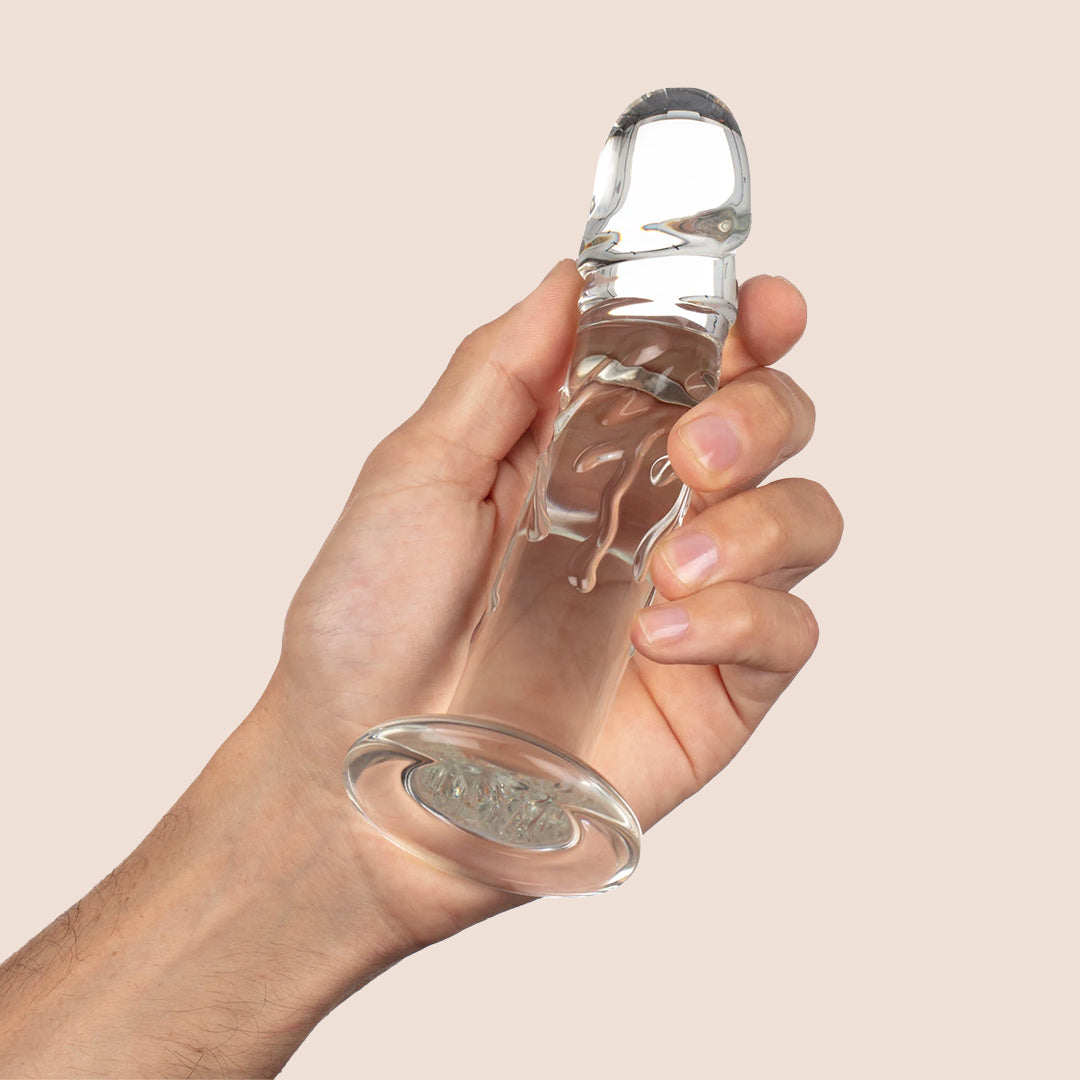 Icicles No. 62 Glass Dildo - Premium Handmade Glass Sex Toy for Adults, Smooth Curved Design for G-Spot Stimulation | Perfect for Couples Play, Solo Exploration & Sensual Massage