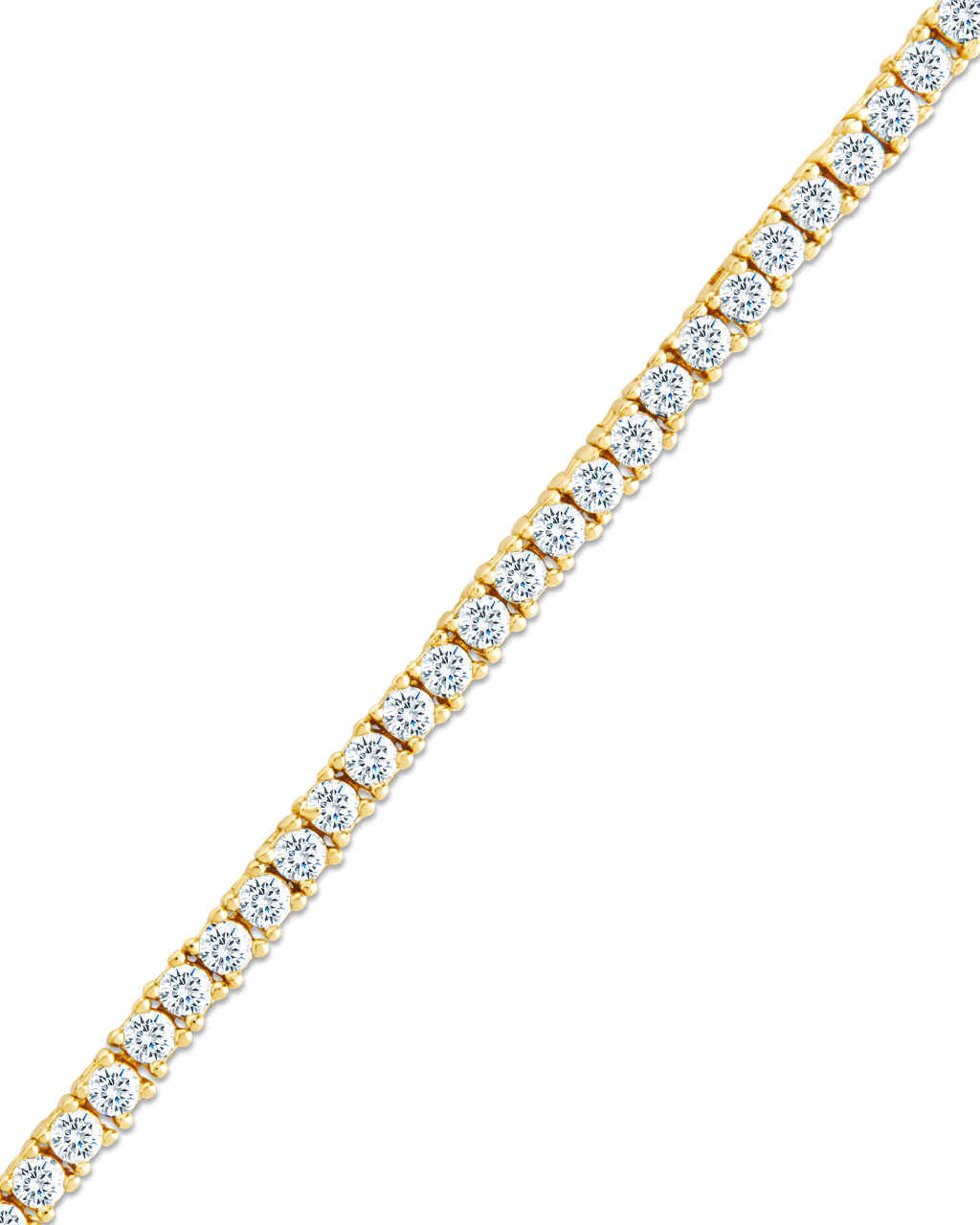 Mirabell CZ Tennis Bracelet for Women - 14K Gold Plated Cubic Zirconia Tennis Bracelet | Elegant Jewelry Gift for Birthday, Anniversary & Special Occasions