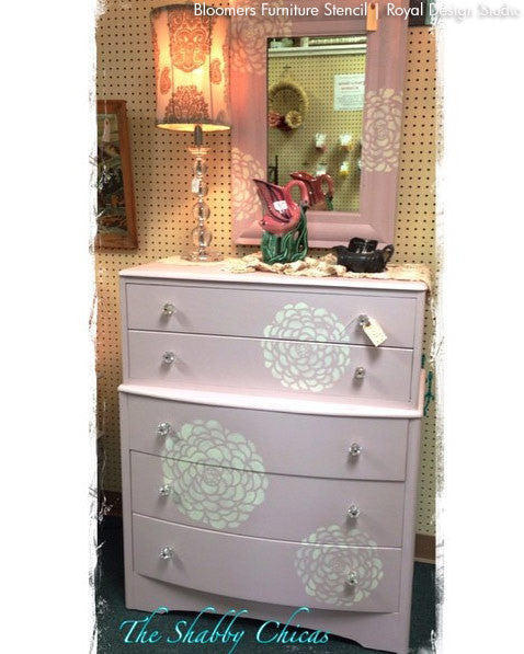Bloomers Furniture Stencil Set - Reusable DIY Wooden Decorative Painting Templates for Home Decor & Crafts | Perfect for Furniture Upcycling, Wall Art, and DIY Projects