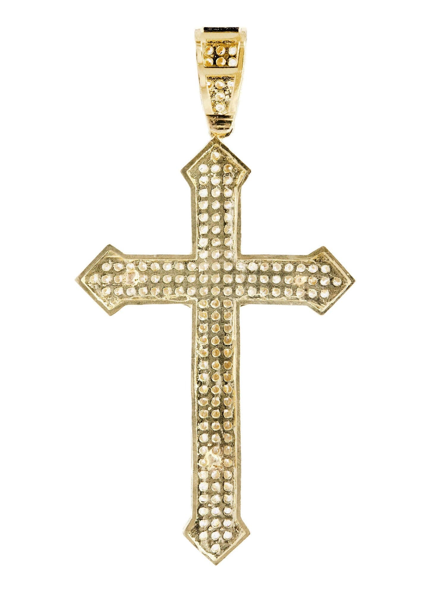 10K Gold Cross Pendant Necklace - 6 Grams Solid Gold Religious Jewelry for Women & Men - Perfect for Baptism, First Communion & Everyday Wear