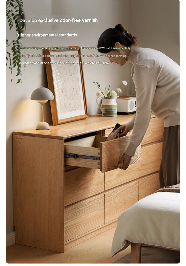 Solid Oak & Black Walnut Wood Storage Drawer - Handcrafted Wooden Organizer for Bedroom, Office, or Kitchen - Perfect for Jewelry, Utensils & Home Organization