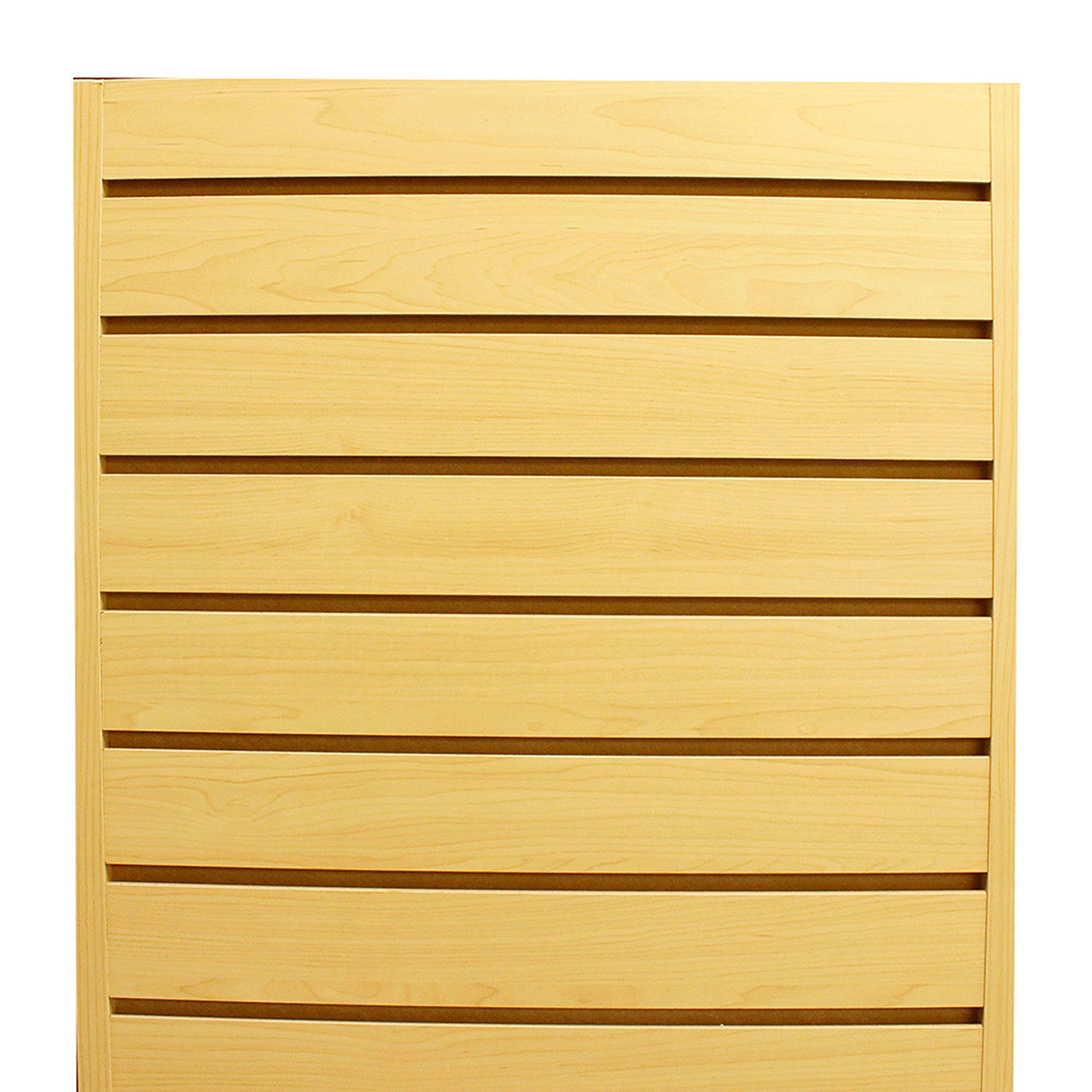 Prolinemax Maple 20x20x54 Inch 4-Sided Rotating Slatwall Floor Display Tower - Perfect for Retail Stores, Boutiques & Clothing Shops