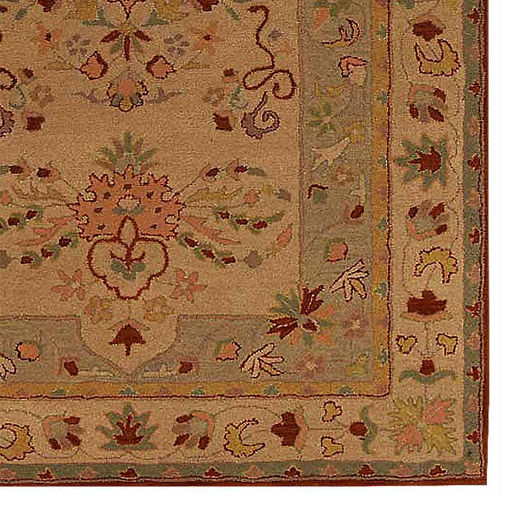 Hand Tufted Wool Area Rug - Soft & Durable Non-Slip Living Room Carpet - Boho Chic Home Decor for Bedroom, Nursery, or Office