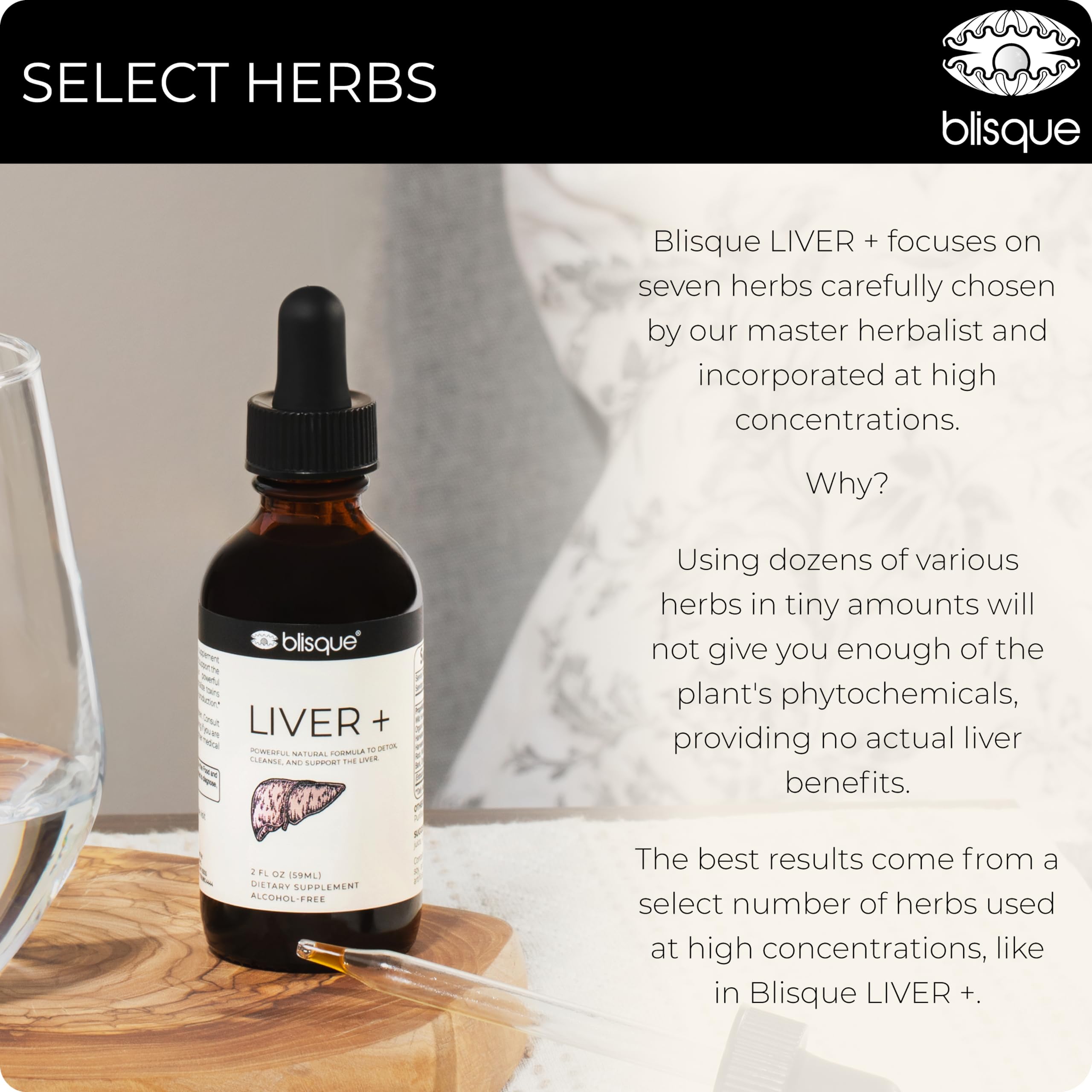 Blisque Liver Complex Supplement – Natural Detox & Cleanse with Milk Thistle & Dandelion Root | Doctor-Approved Liver Support | 2oz (59 Servings) | Promotes Liver Repair & Healthy Digestion | Ideal for Post-Holiday Cleansing & Daily Wellness Routine
