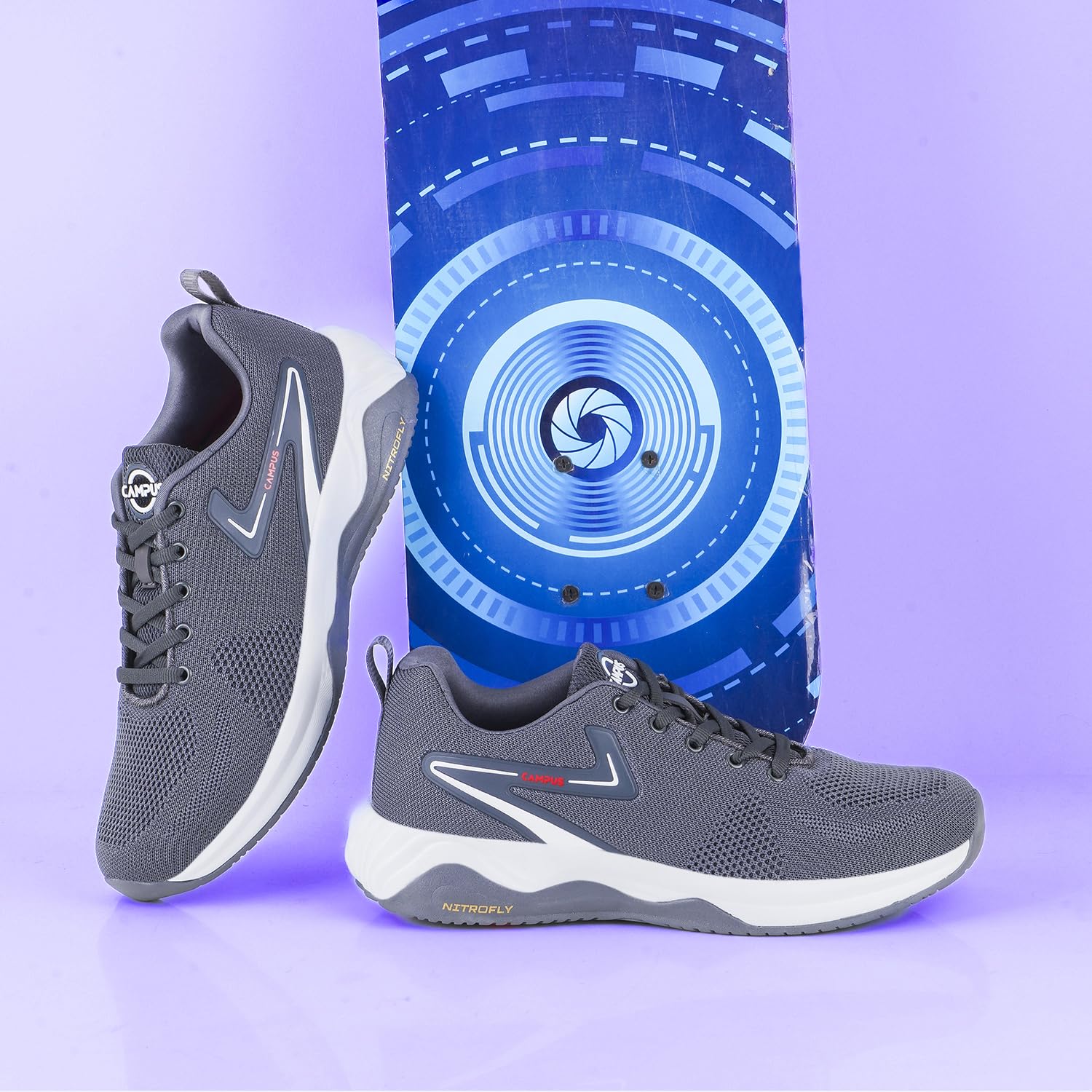 Campus Bogart Men's Lace-Up Running Shoes - Lightweight Breathable Athletic Sneakers for Jogging, Gym & Casual Wear