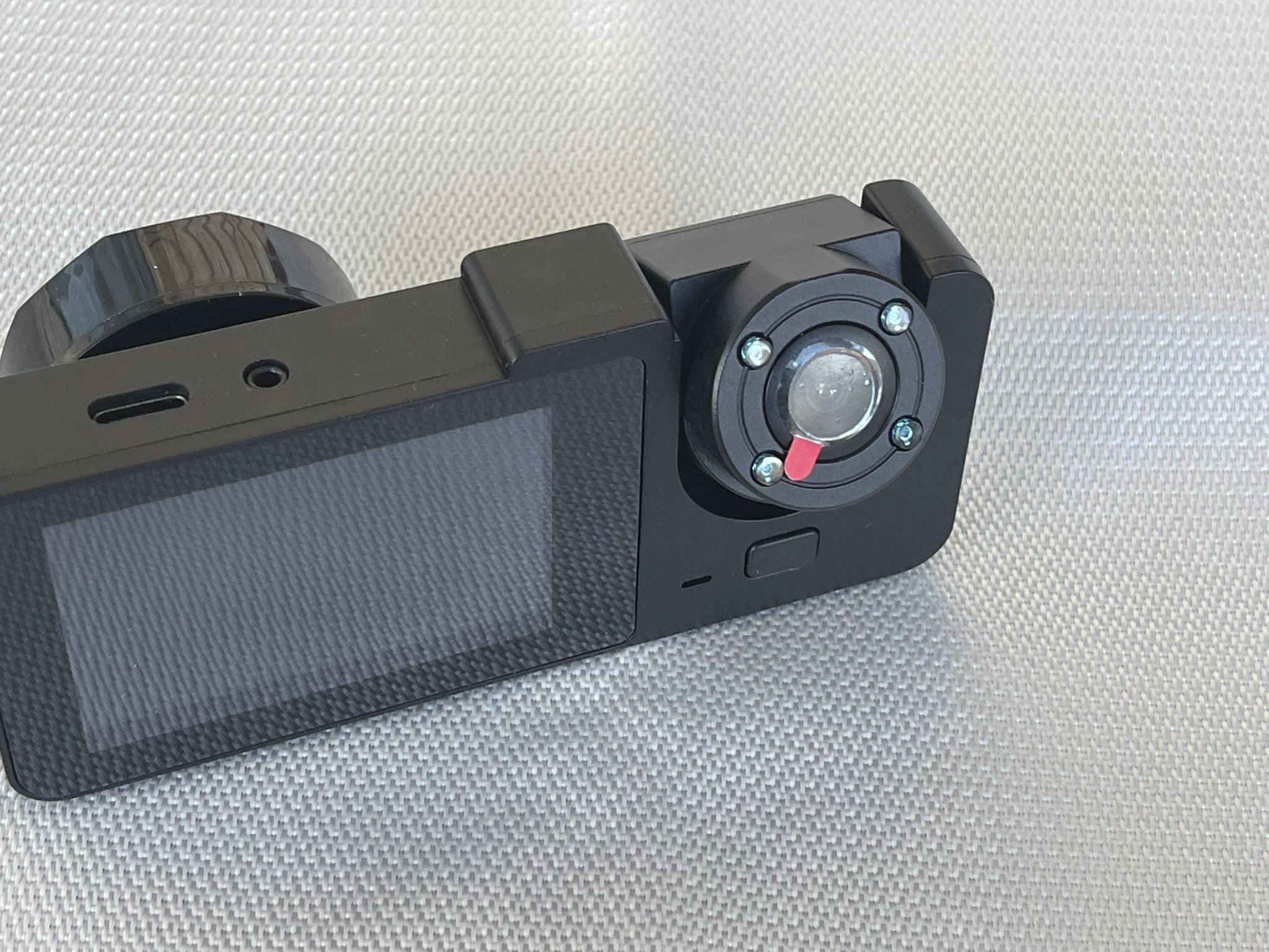 3-in-1 Car Dash Camera with FHD 1080P Front/Rear/Inside Recording, Night Vision - Perfect for Uber/Lyft Drivers, Taxis & Fleet Vehicles