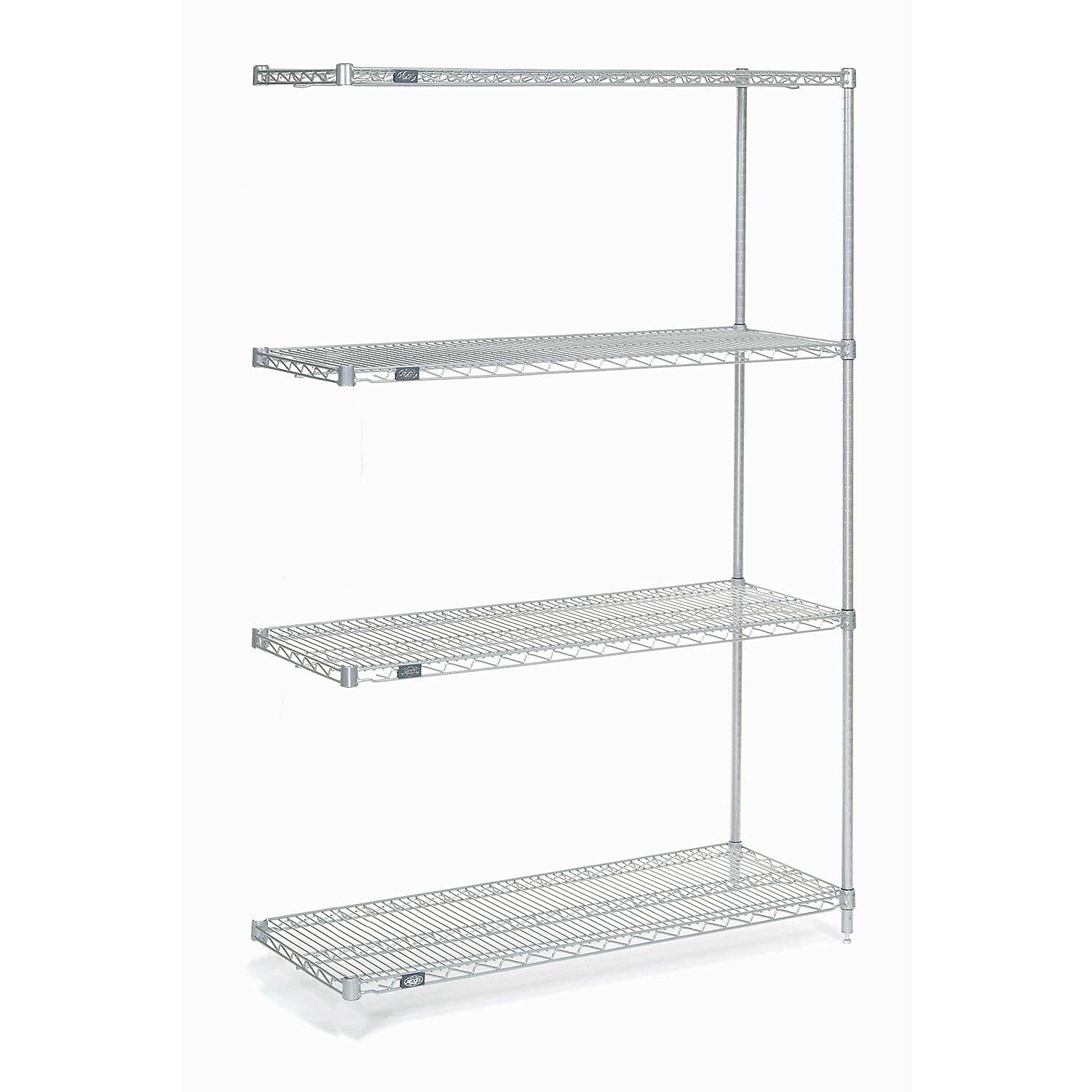 Nexel Chrome Wire Shelving 48x30x74 for Storage & Organization