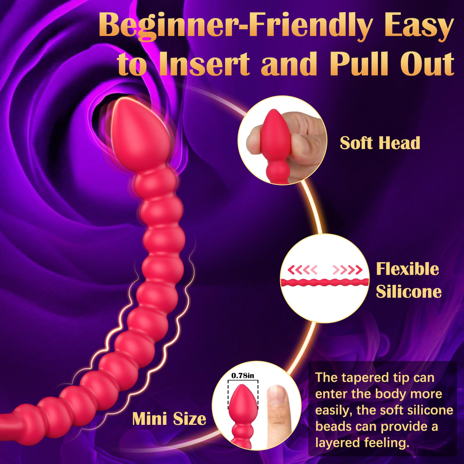 Upgraded Vibrating Penis Ring Sleeve with Rose Clitoral Stimulator - Remote Control Cock Ring & Anal Butt Plug Prostate Massager - 10 Vibration Modes for Couples - Adult Sex Toys for Men & Women - Perfect for Romantic Nights & Spicing Up Your Relationship