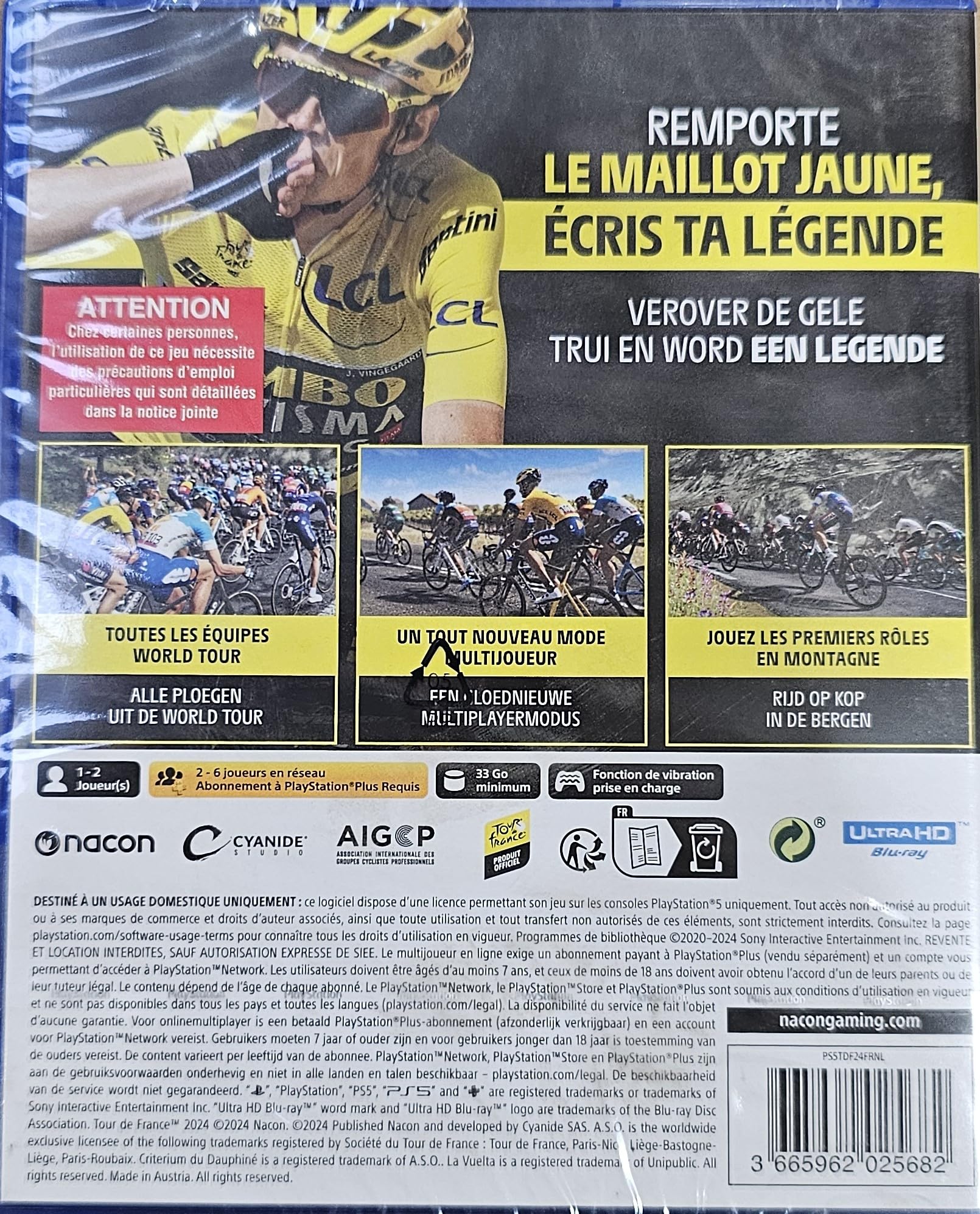 Tour de France 2024 Official Game for PlayStation 5 (PS5) - Realistic Cycling Simulation for Sports Fans & Racing Enthusiasts - Perfect for Competitive Gaming & Virtual Training