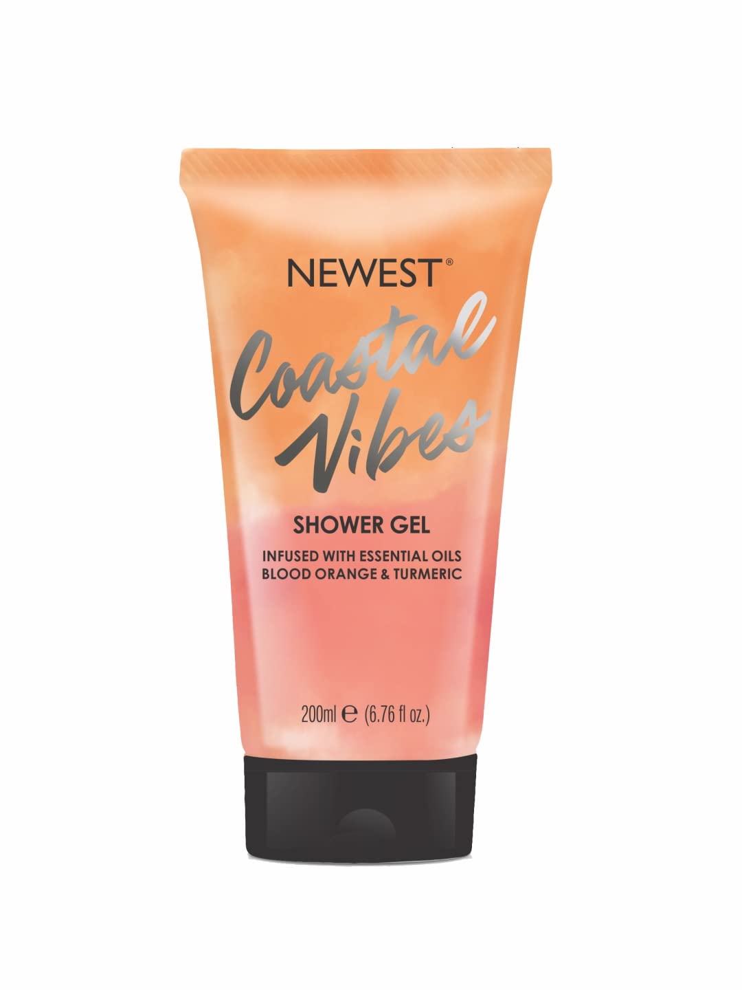 Refreshing Blood Orange & Turmeric Shower Gel - Hydrating Body Wash for Radiant Skin | Coastal Vibes Scent | 200ml | Perfect for Morning Showers & Spa-Like Relaxation