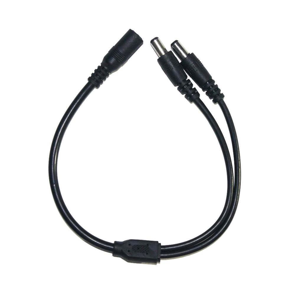 1 to 2 DC Power Female to Male Splitter Adapter Cable for LED Strip Lights - Connect Multiple LED Strips for Home, Office, and DIY Lighting Projects