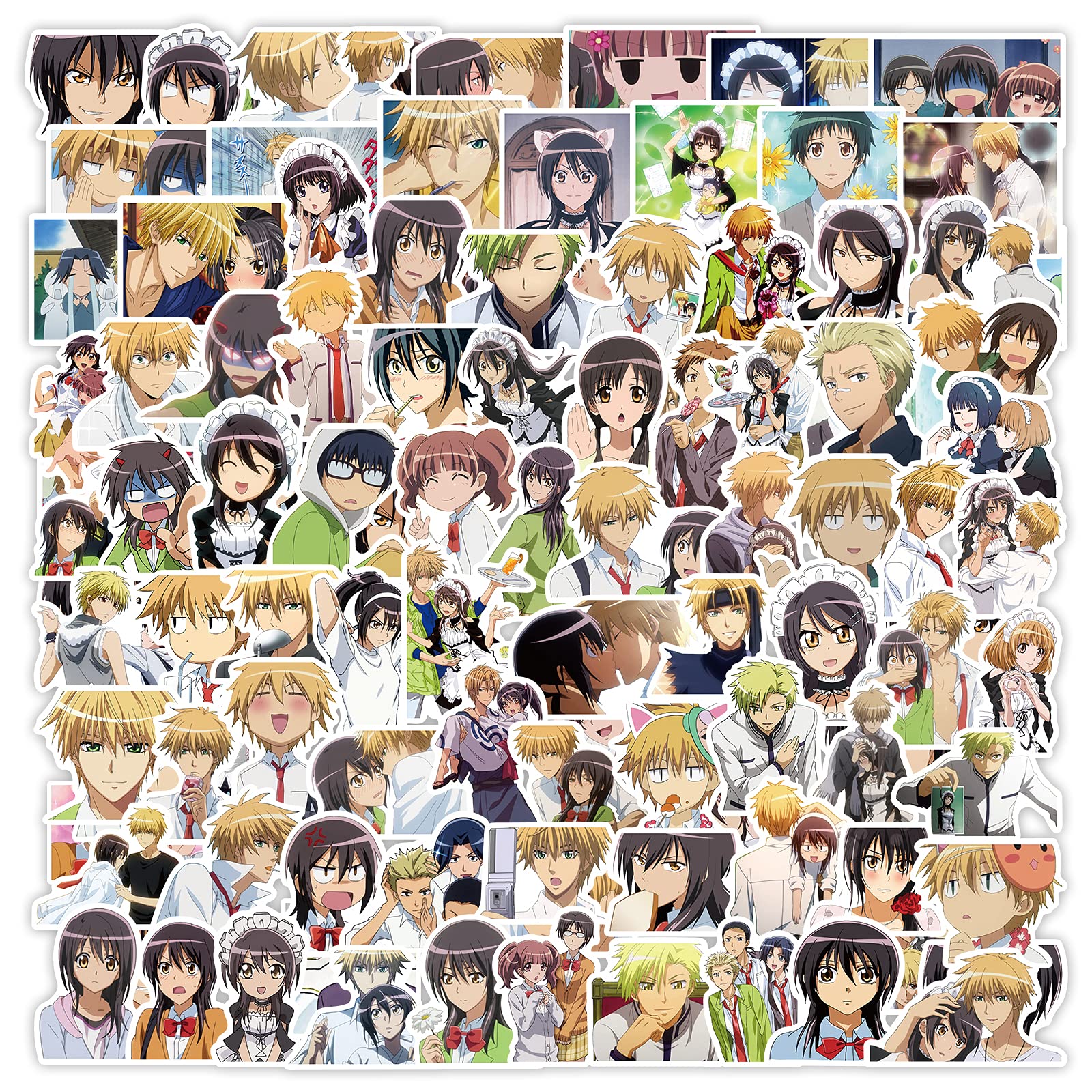 Zhongyu Cute Cartoon Anime Stickers - Waterproof Vinyl Decals for Kids, Teens & Adults - Perfect for Water Bottles, Laptops, Skateboards & Computer Decor - Fun DIY Room & School Supplies