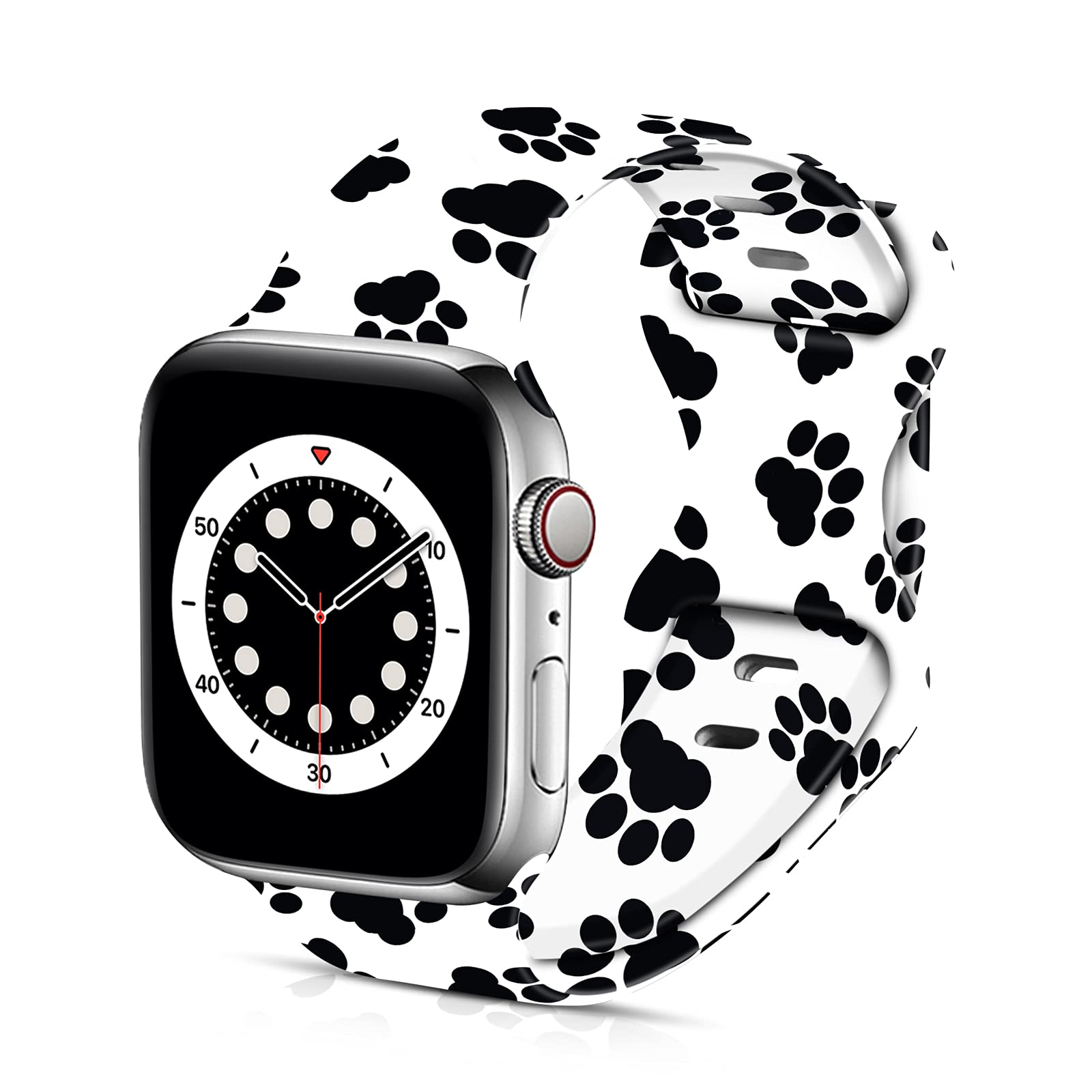 Soft Silicone Apple Watch Bands 38mm 40mm 42mm 44mm - Sport Replacement Strap for iWatch Series 6/5/4/3/2/1/SE - Breathable Comfortable Wristband for Men & Women - Perfect for Workouts, Running & Daily Wear