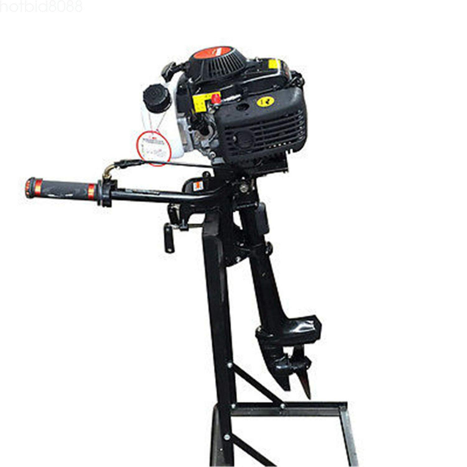 4 Stroke 4 HP Outboard Motor Engine for Fishing Boat - Lightweight & Reliable Air Cooling System - Fast US Shipping - Perfect for Lakes, Rivers & Coastal Fishing Adventures
