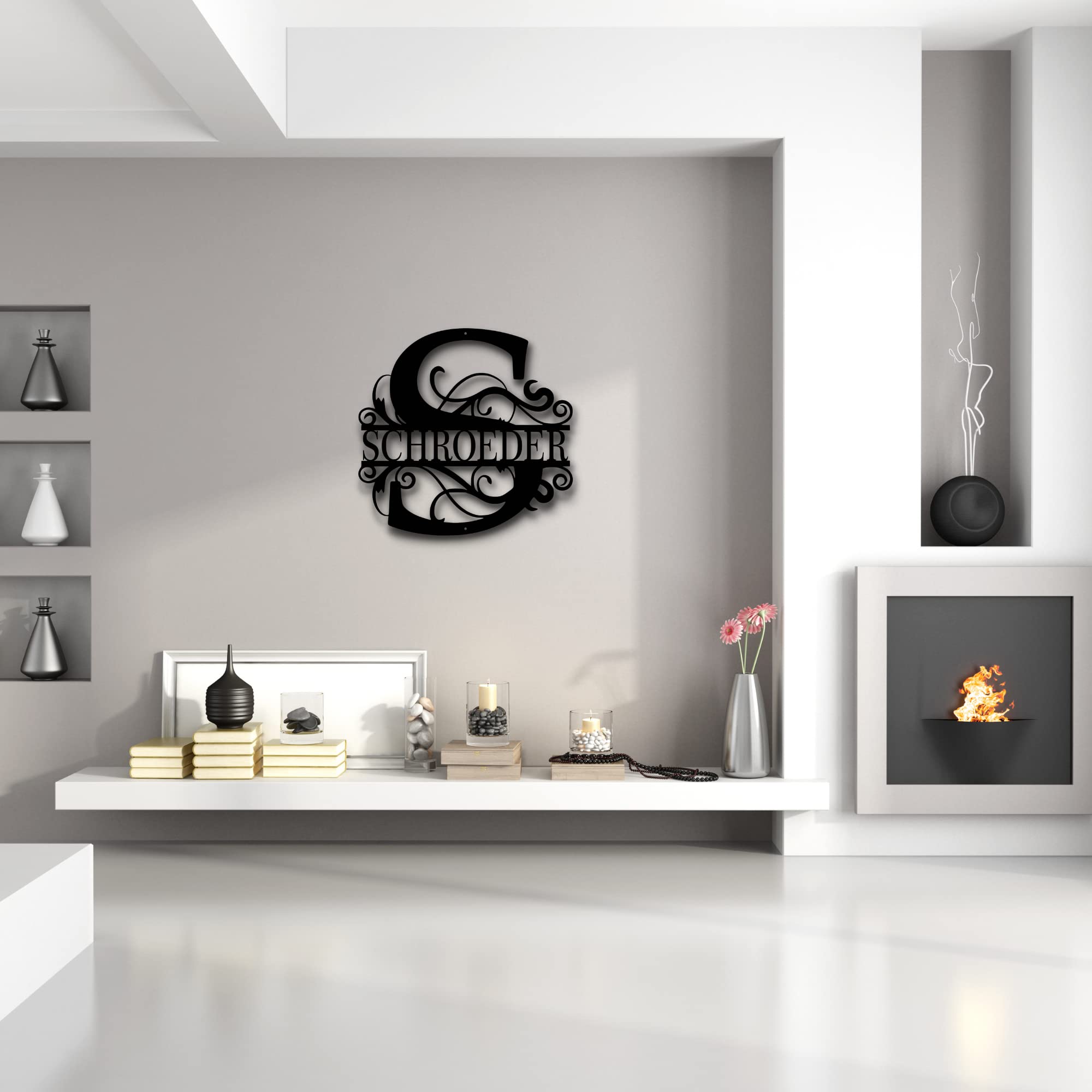LaModaHome SCHROEDER Metal Wall Art Decor for Living Room & Bedroom
