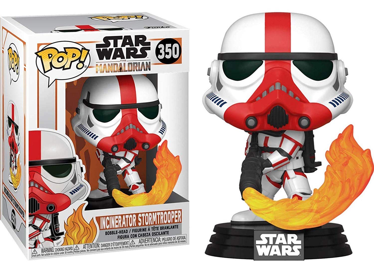 Star Wars The Mandalorian Incinerator Stormtrooper Funko Pop! Vinyl Figure 3.75