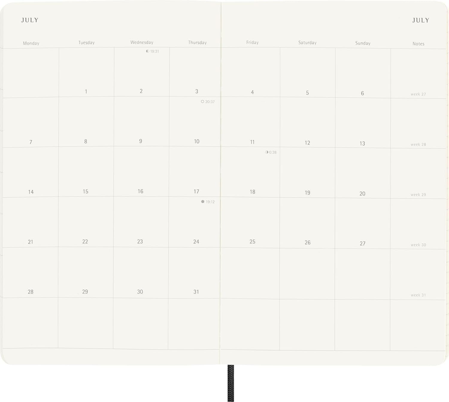Moleskine Classic 2025 Monthly Planner - 12 Month Soft Cover Notebook, Large 5