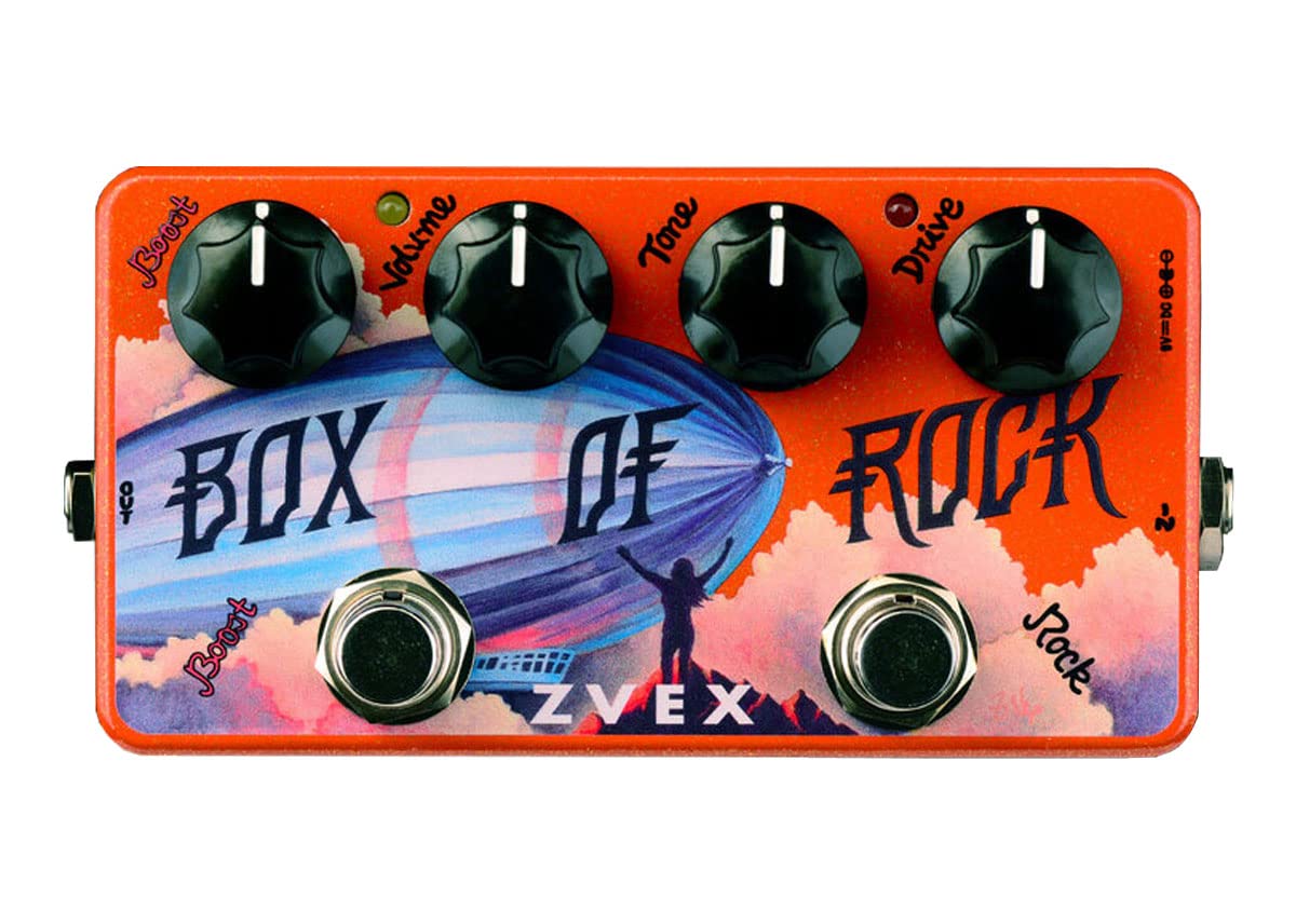 ZVEX Effects Vexter Box of Rock Overdrive Guitar Pedal - High Gain Distortion & Boost for Electric Guitar - Perfect for Rock, Metal & Stage Performances