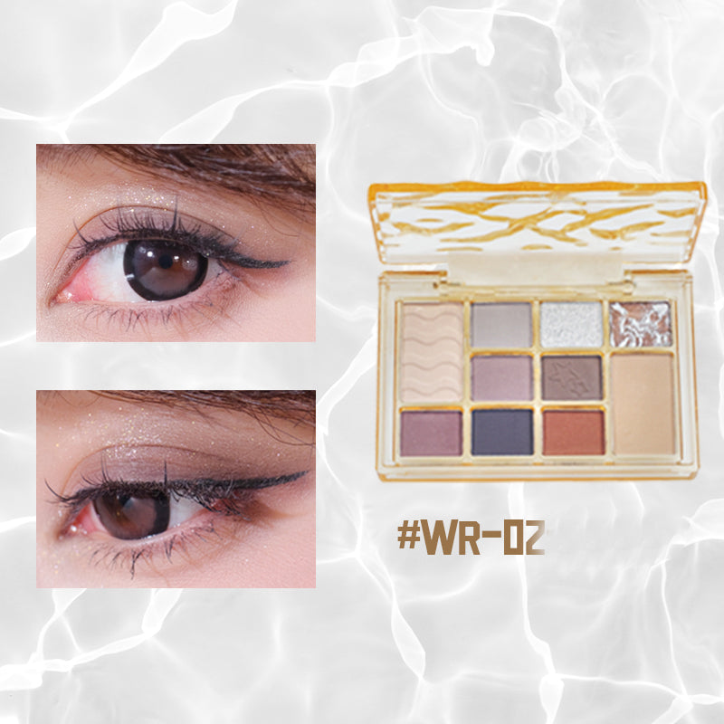Shedella Water Ripple Earth Tone Eyeshadow Palette - 12 Matte & Shimmer Neutral Eyeshadows for Everyday Makeup | Perfect for Day to Night Looks, Bridal & Party Makeup
