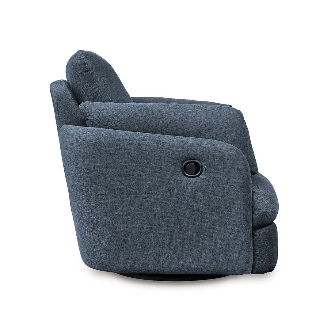 Modmax Swivel Glider Recliner Chair - 360 Degree Rotating Rocker Recliner with Smooth Gliding Motion, Padded Armrests & Lumbar Support - Perfect for Living Room, Nursery, or Home Theater Relaxation