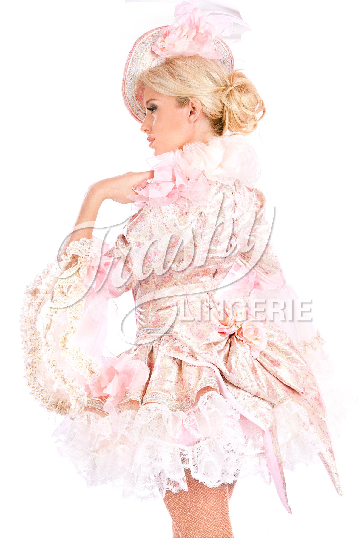 Marie Antoinette Corset - Victorian Style Bustier Lace-Up Corset Top for Women | Perfect for Renaissance Fairs, Cosplay, and Burlesque Performances