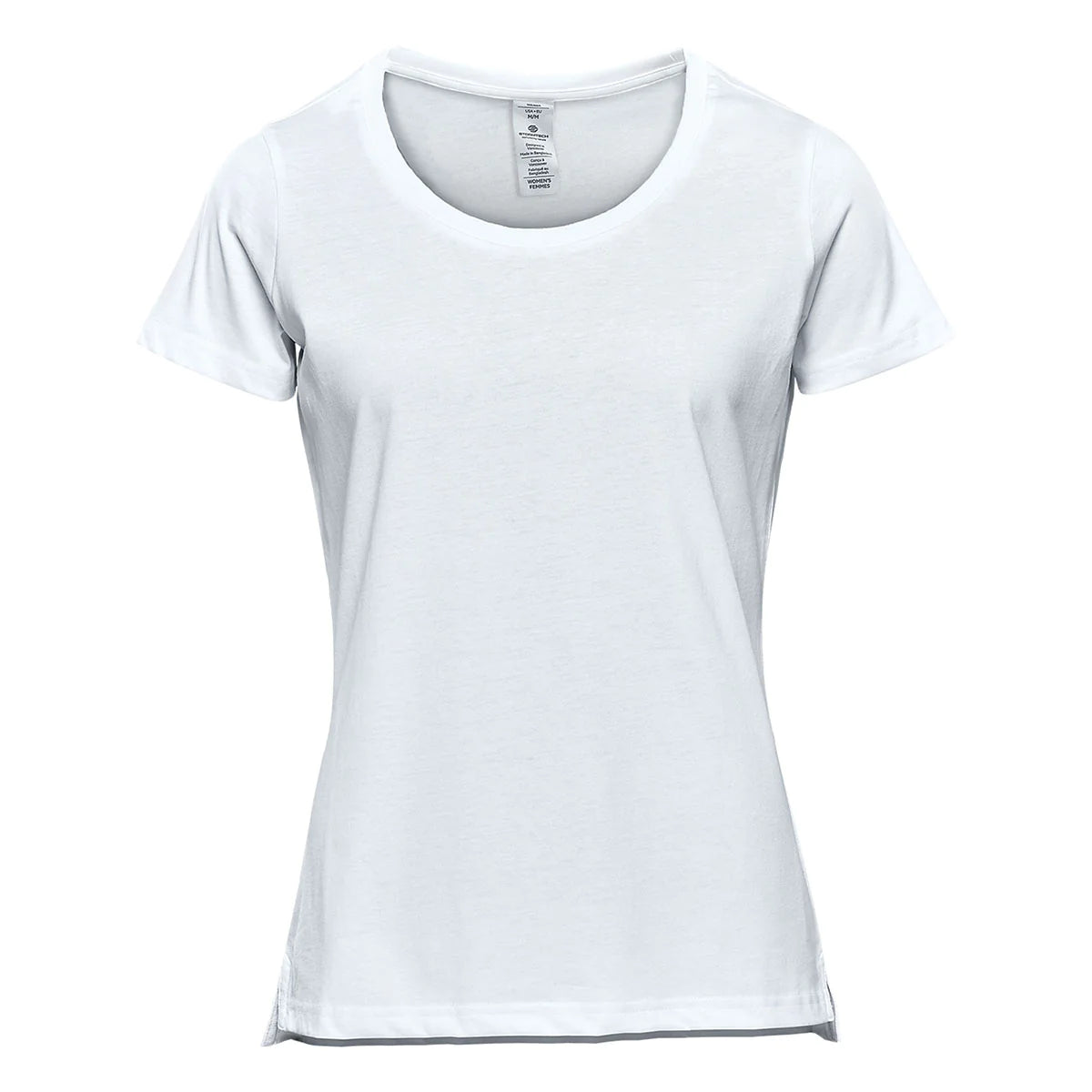 Stormtech Women's Comfortable White T-Shirt - Soft Breathable Cotton Casual Tee for Everyday Wear, Workout & Lounge