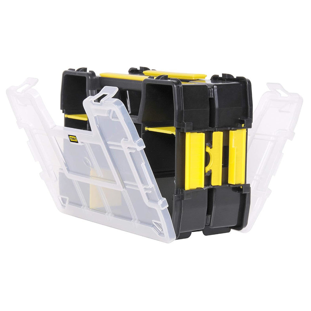 STANLEY STST60961 SortMaster Junior Double Organizer - 2-Tier Storage Box for Kids' Toys, School Supplies & Craft Organization - Perfect for Home, Classroom & Office Use