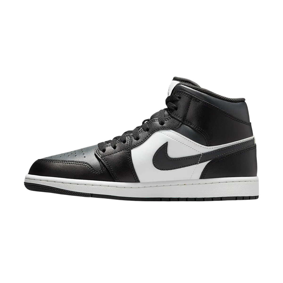 Air Jordan 1 Mid 'Off Noir Toe' Men's Basketball Shoes - Retro Style Sneakers for Casual Wear & Street Fashion