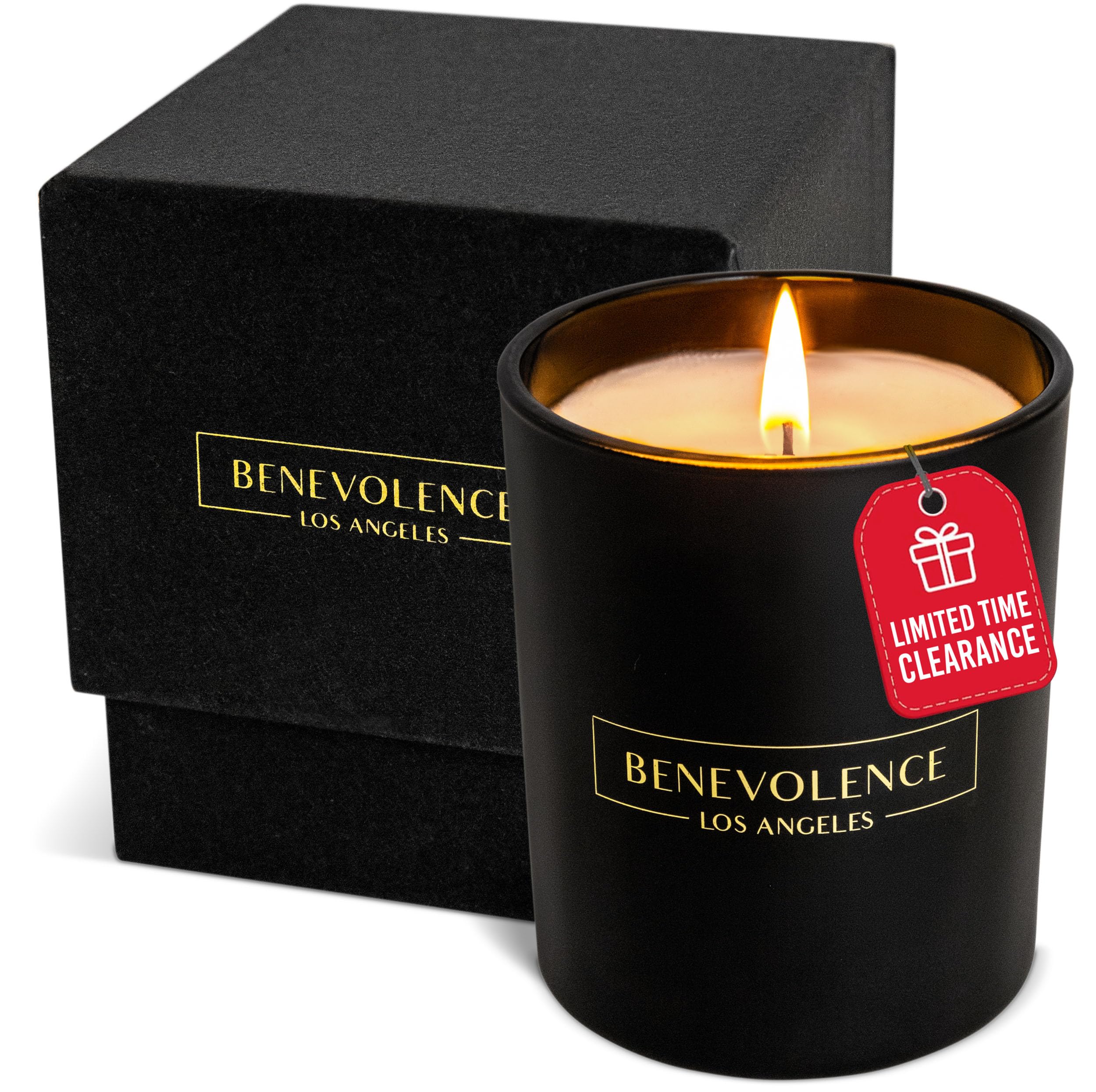 Rose & Sandalwood Scented Soy Candle - 6oz Home Fragrance for Relaxation