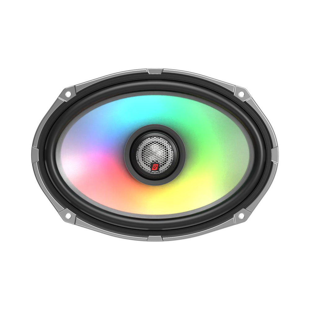 Cerwin Vega SM69F4 600W Peak 6x9 Inch 2-Way Marine Coaxial Speakers with RGB LED Lighting - 300W RMS Power, Waterproof for Boats, Outdoor & Car Audio System Upgrade