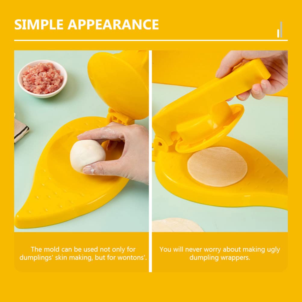 DOITOOL Dumpling Wrapper Presser - Plastic Tortilla & Dough Press for Dumplings, Tacos, Roti, Chapati - Kitchen Pastry Mold & Dough Pressing Tool for Homemade Asian & Mexican Cuisine (Perfect for Family Cooking & Restaurant Use)