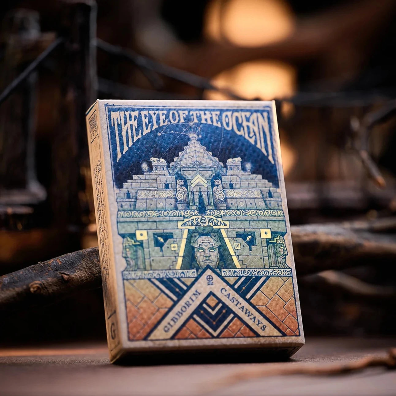 Gibborim Castaways Gilded Eye of the Ocean Playing Cards - Premium Collectible Deck for Card Games, Magic Tricks & Poker Nights - Perfect for Gifts, Game Nights & Travel Entertainment