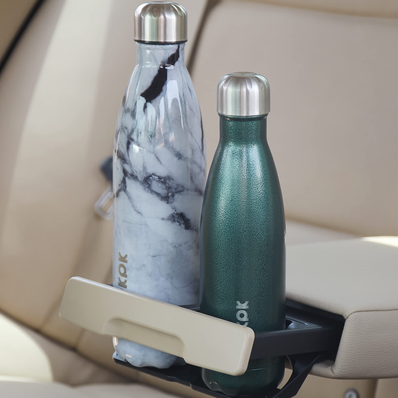 **BJPKPK 25oz Insulated Stainless Steel Water Bottle - Keeps Drinks Cold for 24 Hours & Hot for 12 Hours - Marble Ocean Design - Perfect for Gym, Hiking, Travel & Outdoor Activities**