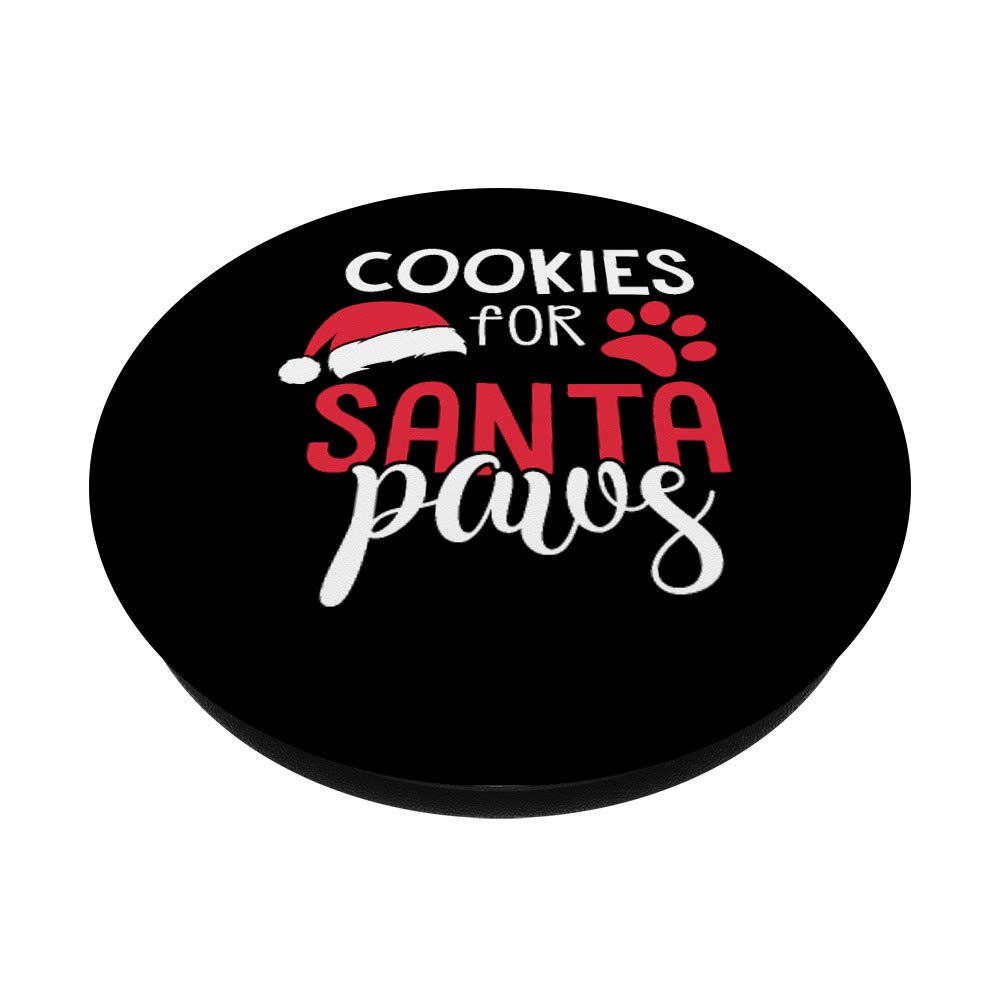 Santa Dog Paws Christmas Dog Treats - Healthy Holiday Cookies for Dogs | Perfect Gift for Dog Lovers | PopSockets Phone Grip & Stand for iPhone & Android | Great for Christmas Stocking Stuffers & Pet Lovers