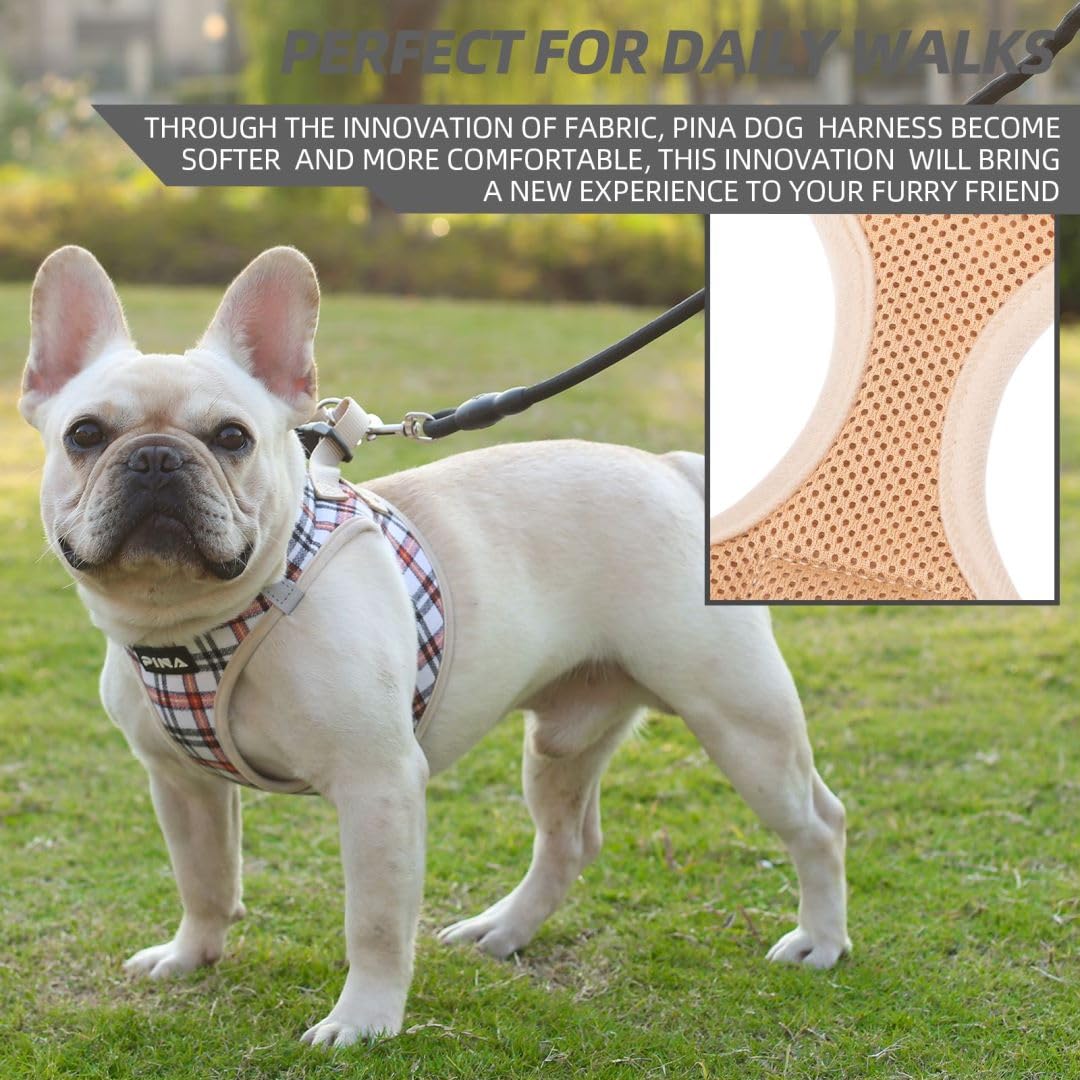 **No Pull Dog Harness for Small Dogs - Breathable Mesh Vest Harness with Adjustable Leash Set | Lightweight & Easy to Use for Small & Medium Dogs | Perfect for Walking, Training & Outdoor Adventures**