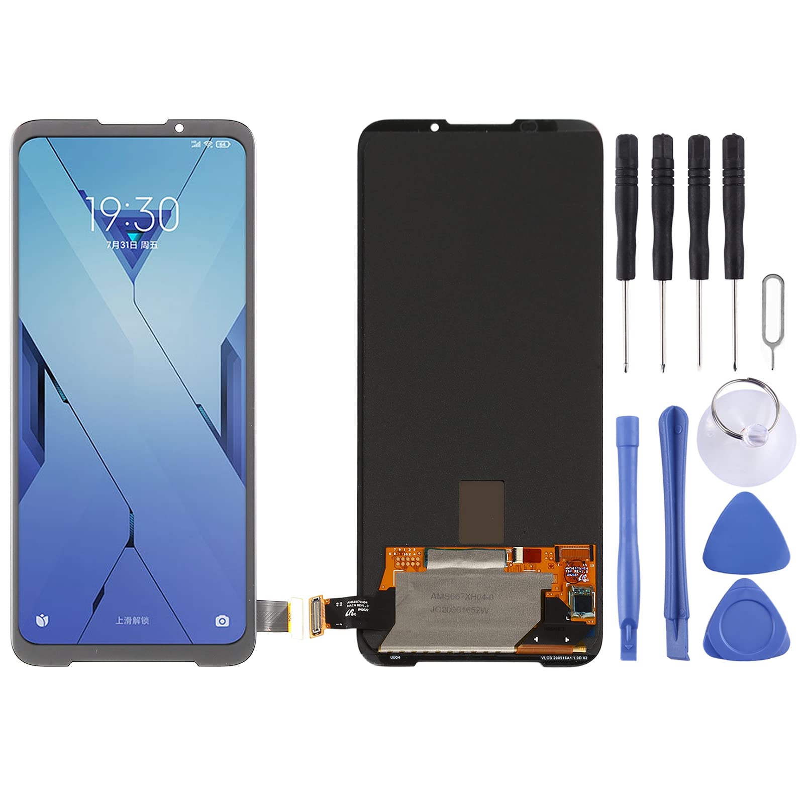 Original Title: TANNGDIFNJAUN Cell Phone Replacement Parts LCD Screen AMOLED Material LCD Screen and Digitizer Full Assembly for Xiaomi Black Shark 3S Touch Display    Optimized Title: **High-Quality AMOLED LCD Screen & Digitizer Full Assembly Replacement for Xiaomi Black Shark 3S – Touch Display Repair Kit | Perfect for DIY Fixes & Phone Restoration**