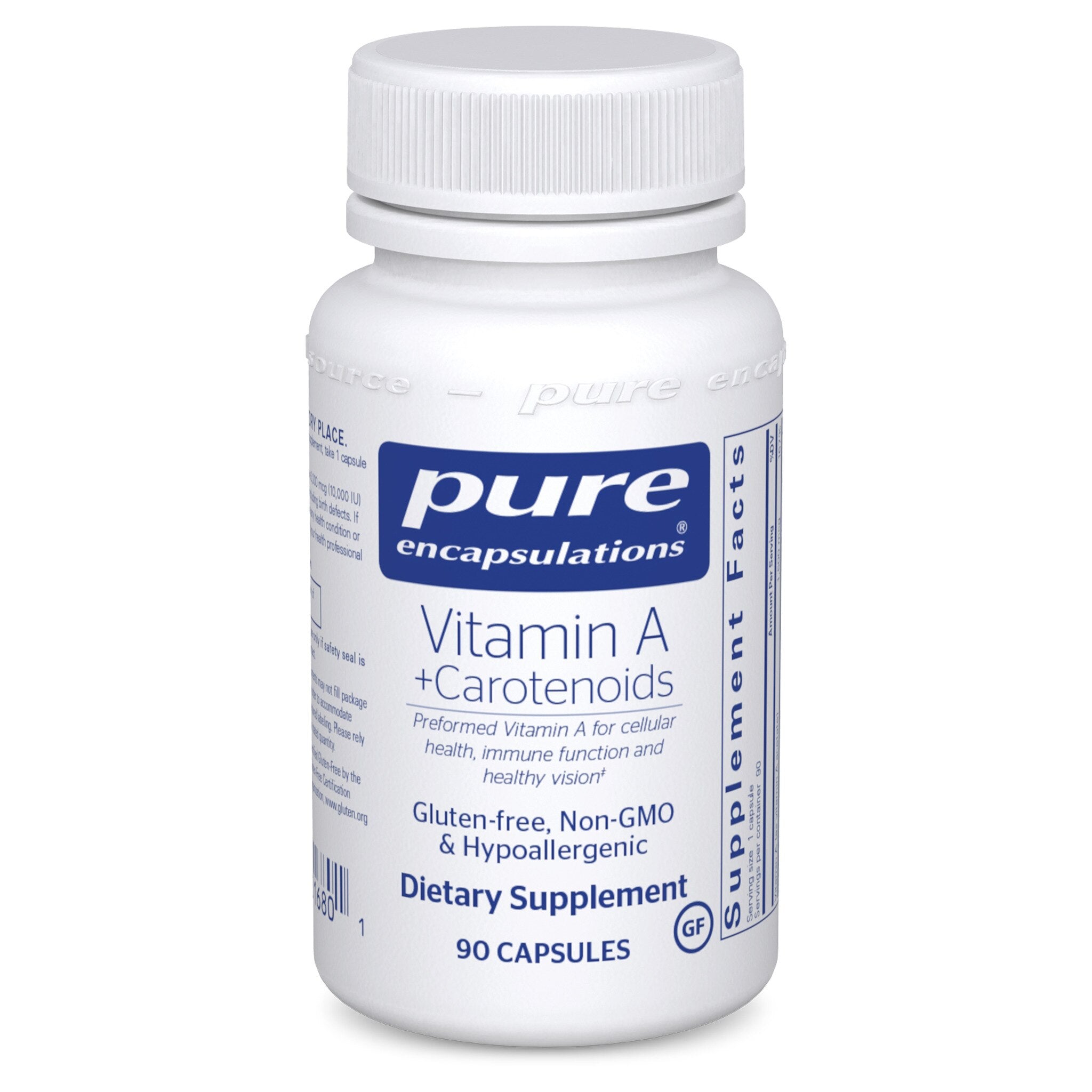 Pure Encapsulations Vitamin A + Carotenoids Supplement - Supports Vision, Immune & Skin Health - for Daily Wellness & Eye Care - 60 Softgels