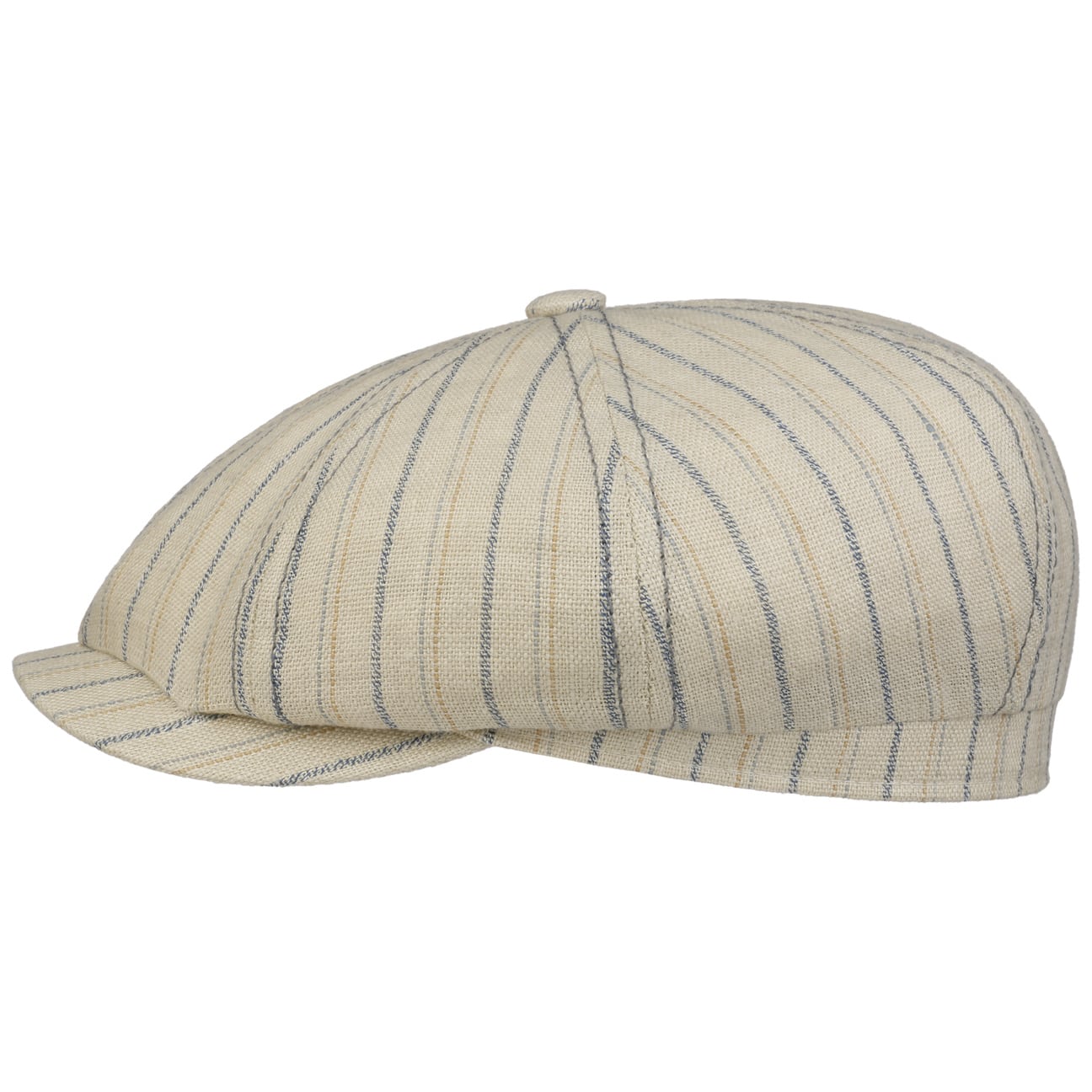 Stetson Hatteras Ledford Linen Flat Cap for Men - Classic Summer Hat for Outdoor Activities, Golf, Fishing & Casual Wear