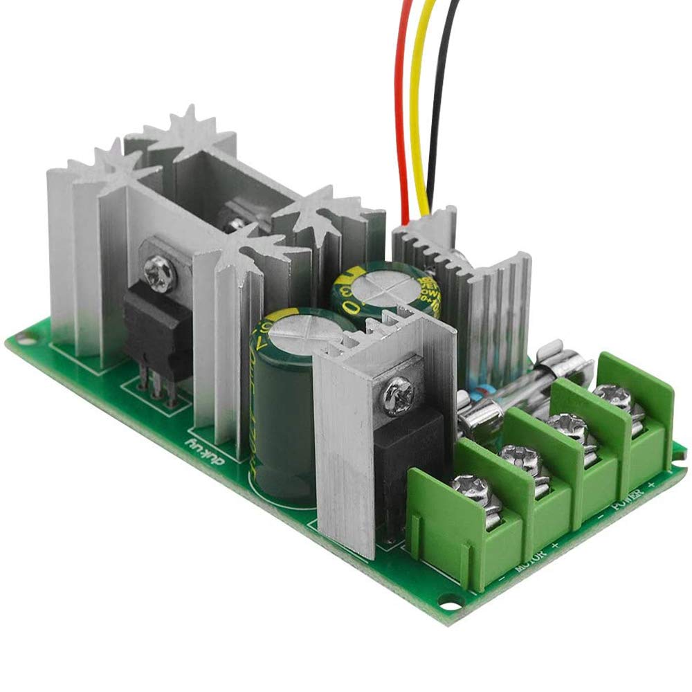 12V 24V 36V 48V DC Motor Speed Controller - High Power PWM Drive Module with Adjustable Speed & 20A Capacity - Compact LED Dimmer for DIY Robotics, CNC Machines, and Electric Vehicles