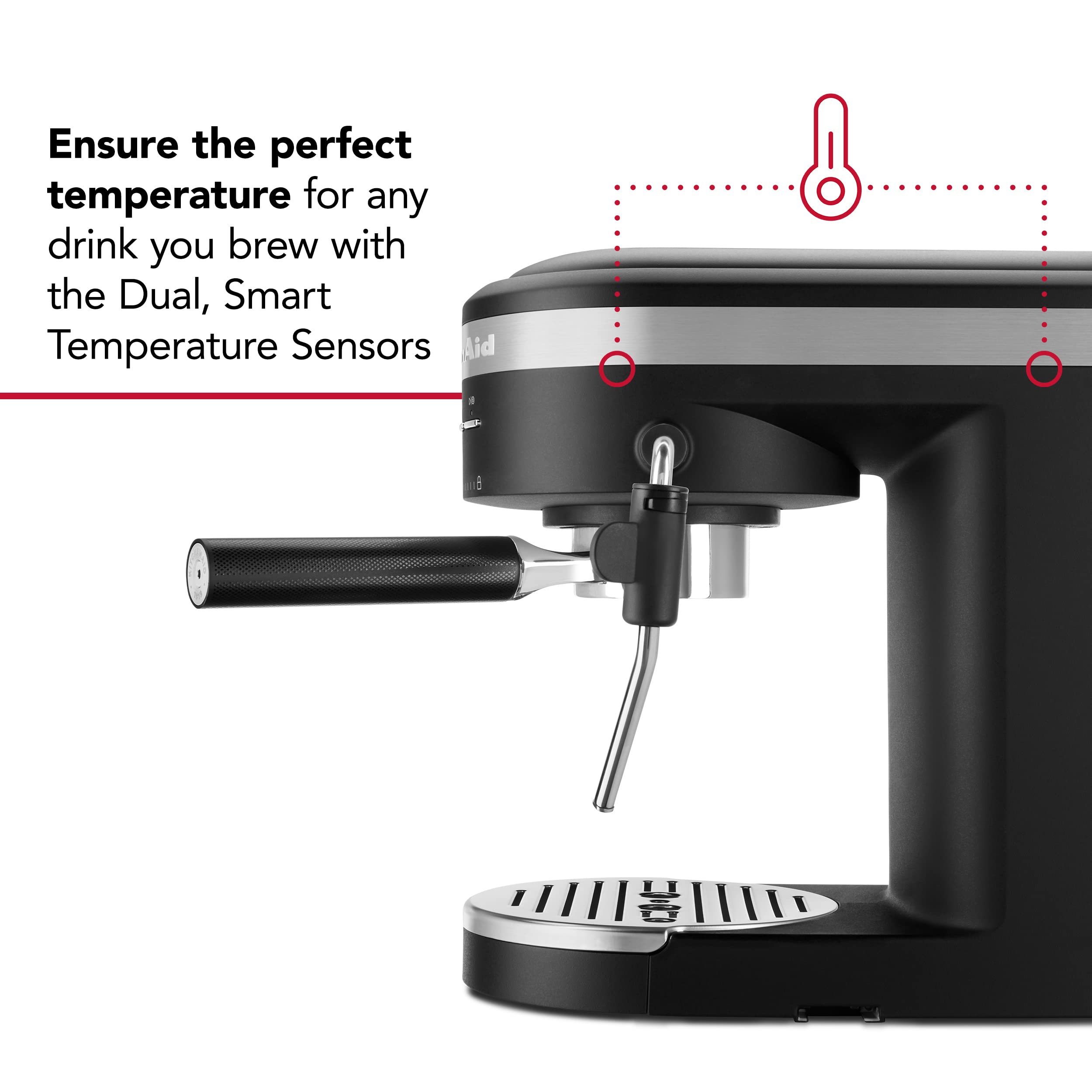 KitchenAid KES6404 Semi-Automatic Espresso Machine with Automatic Milk Frother - Perfect for Home Baristas & Coffee Lovers - Ideal for Latte, Cappuccino & Espresso Making at Home