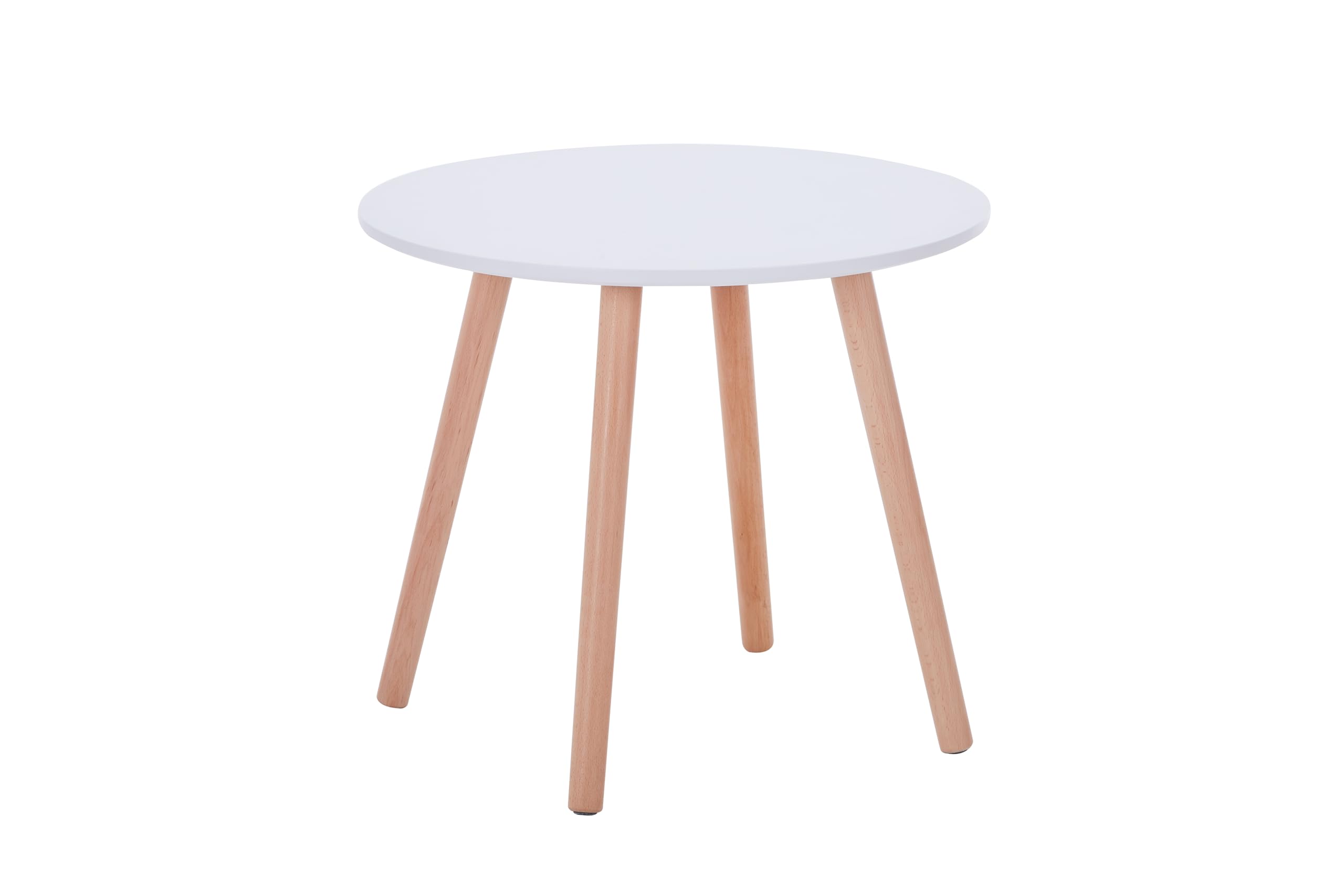 White Round Kids Table - Durable Dining & Activity Table for Children Ages 2-7 | Perfect for Playtime, Meals & LEGO Building | Safe & Scratch-Resistant Surface for Home, Preschool & Daycare Use