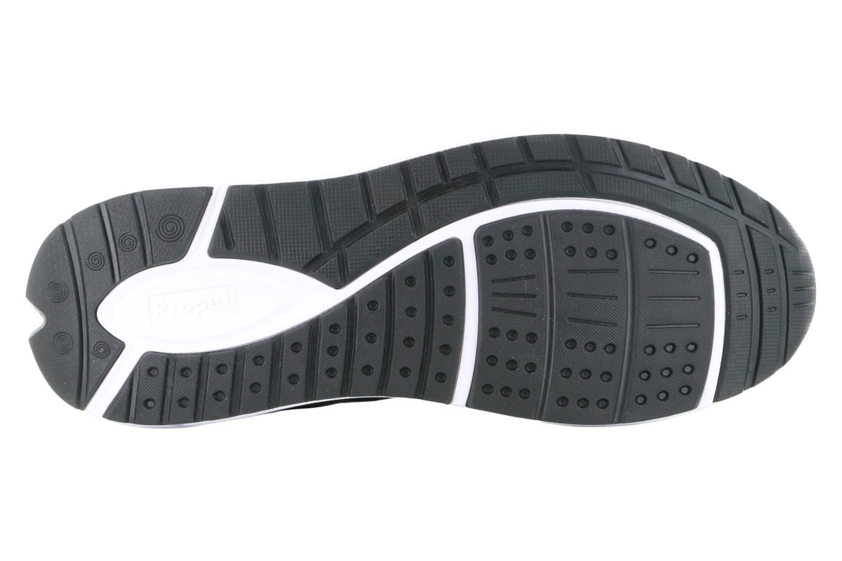 Propet Ultra 267 Athletic Shoes for Men & Women - Lightweight Walking & Running Shoes with Cushioned Support - Perfect for Gym, Jogging & Everyday Wear (Black)