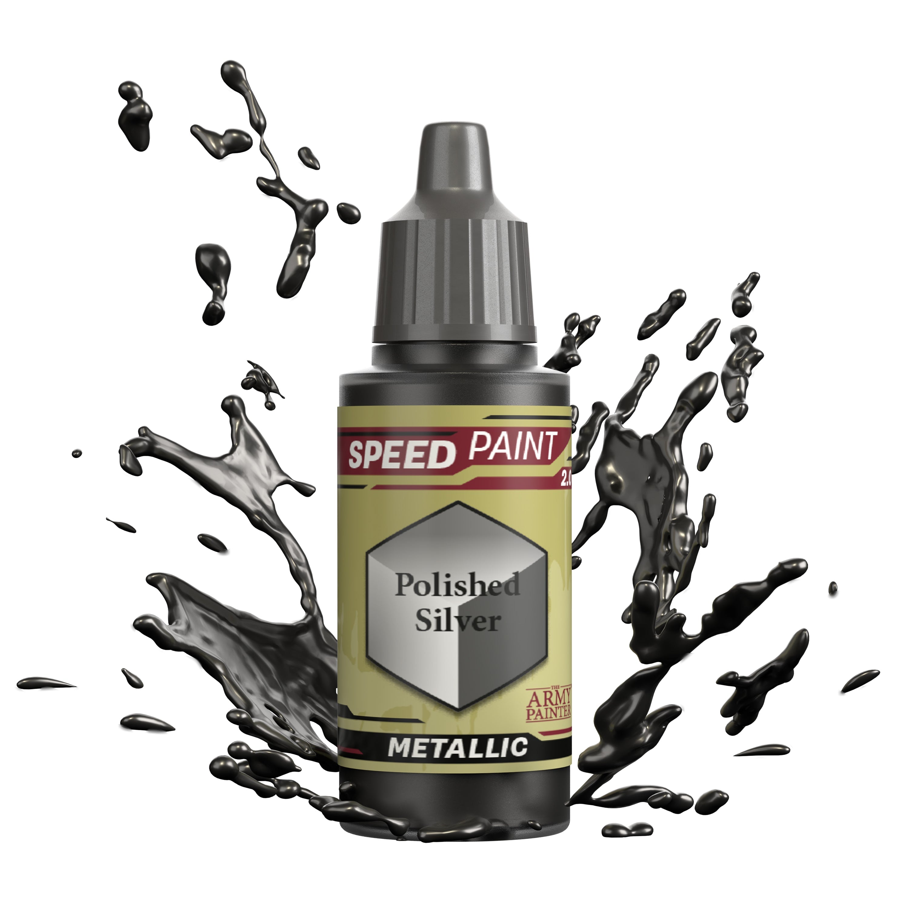 Premium Speedpaint - High-Gloss Polished Silver Finish for Miniatures, Models & DIY Crafts - Perfect for Warhammer, D&D & Cosplay Projects