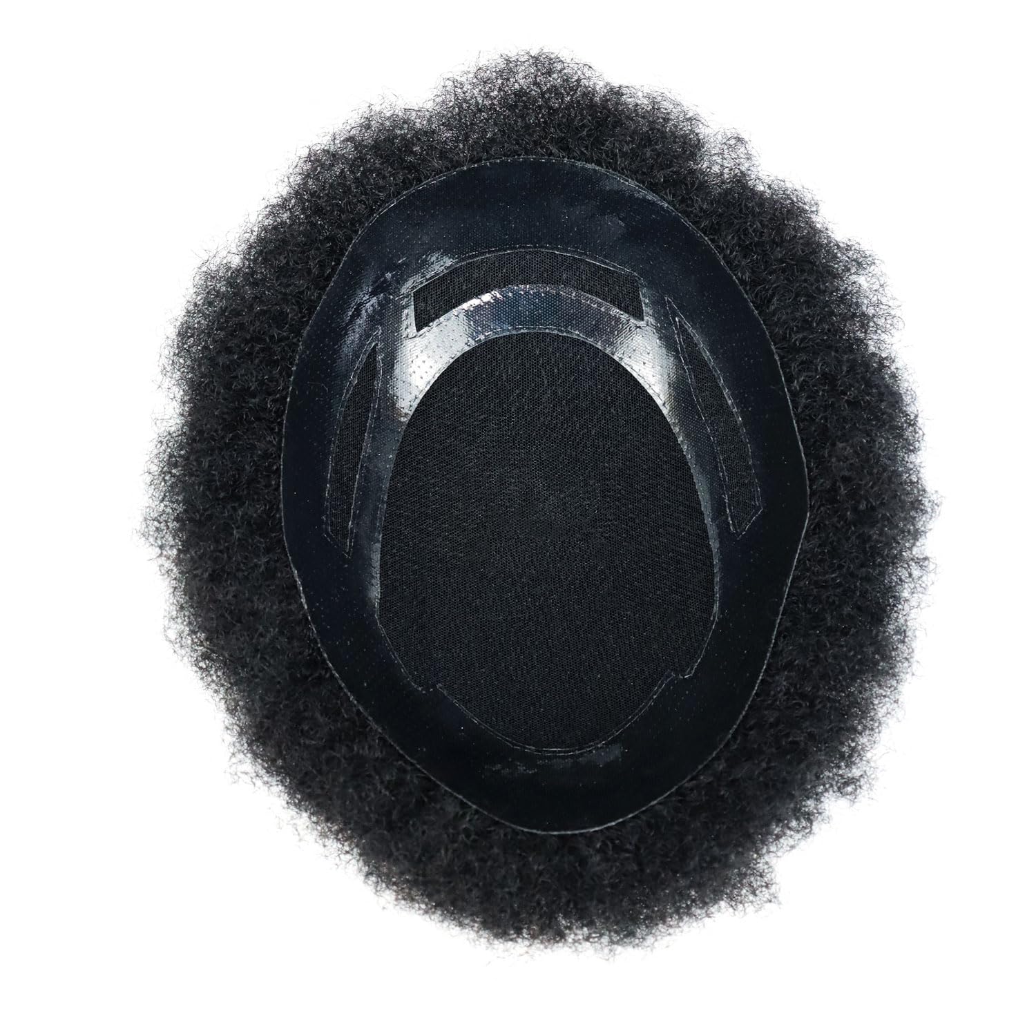 Premium Men's Toupee - 100% Human Hair Afro Curly Wig with Swiss Lace & PU Base - 120% Density Natural Black Indian Hair Replacement System - Perfect for Daily Wear, Special Occasions & Hair Loss Solutions