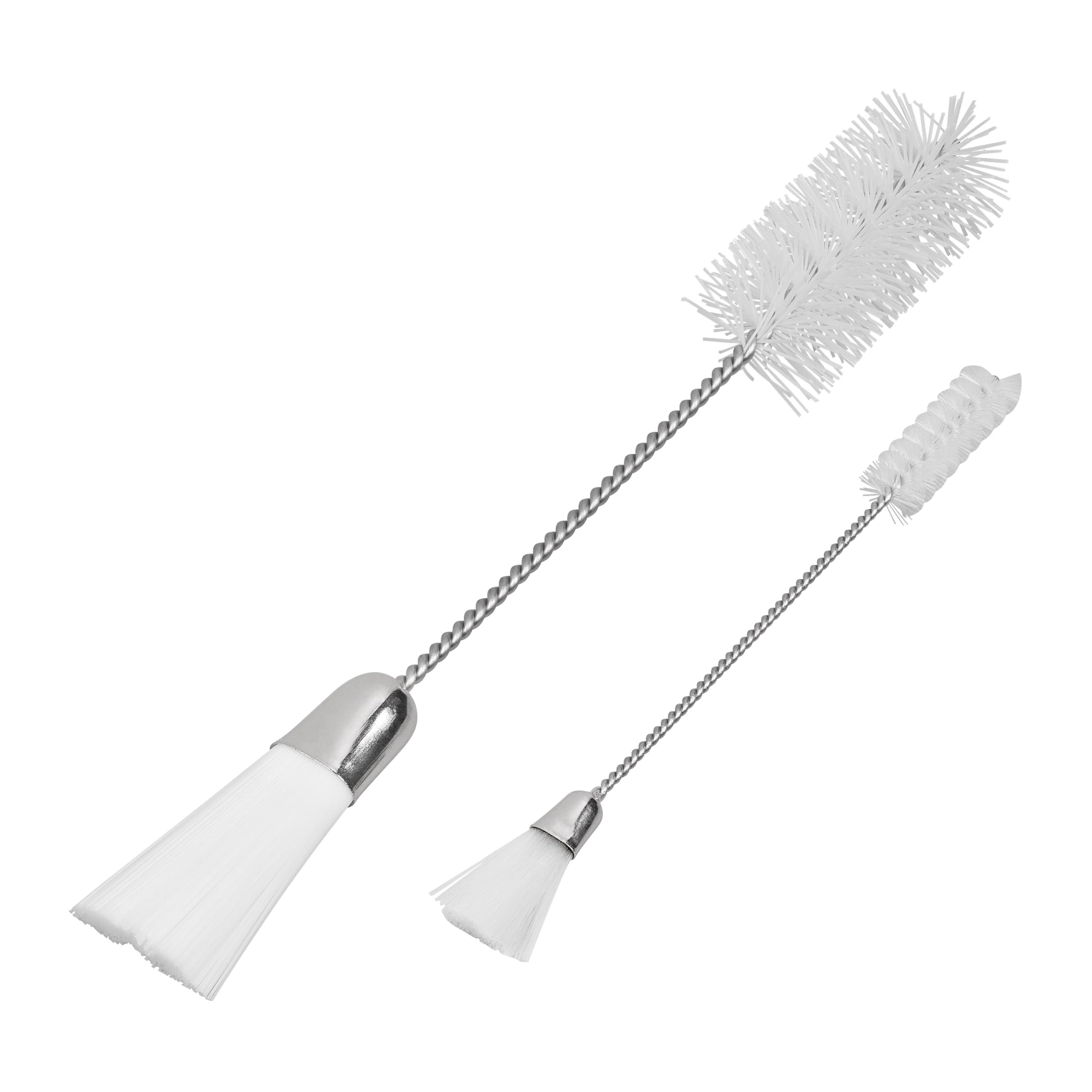 Premium Silver & White Nozzle Cleaning Brushes - Durable & Efficient for Home, Kitchen, and Automotive Use